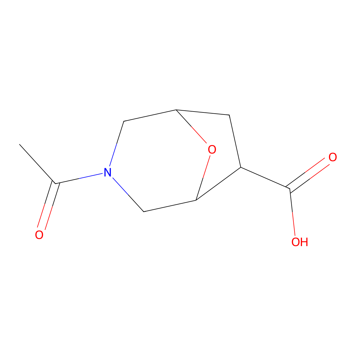 3-Acetyl-8-oxa-3-azabicyclo[3.2.1]octane-6-carboxylic acid molecular structure, CAS 2680899-00-5
