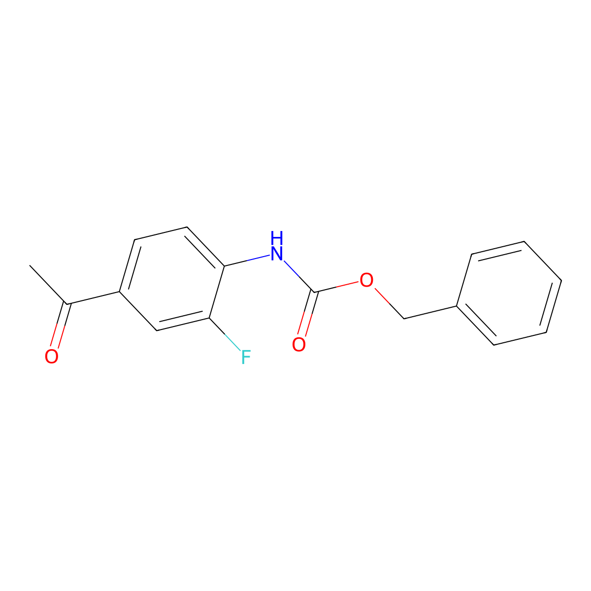 benzyl N-(4-acetyl-2-fluorophenyl)carbamate molecular structure, CAS 2680900-15-4