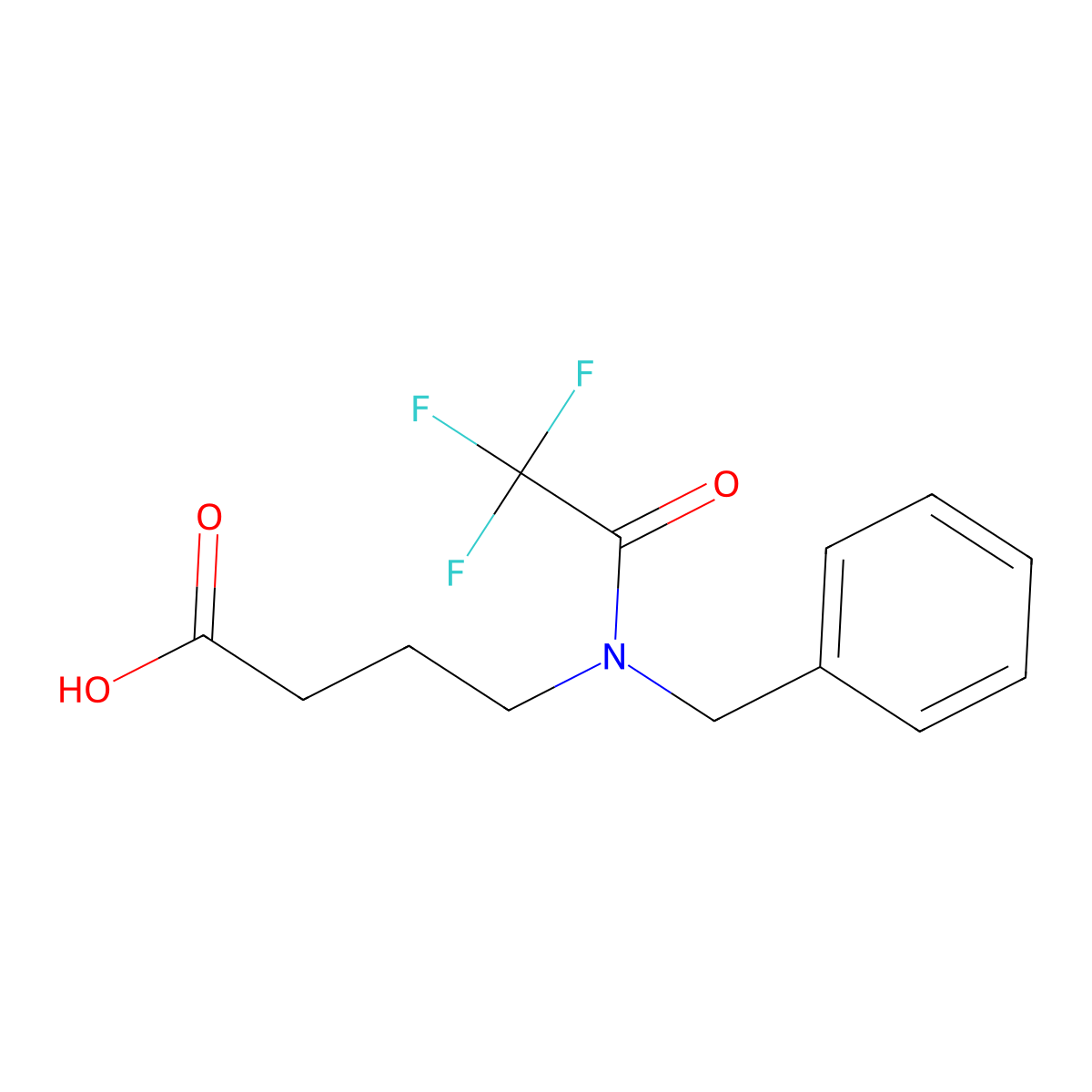 4-(N-benzyl-2,2,2-trifluoroacetamido)butanoic acid molecular structure, CAS 2680901-57-7