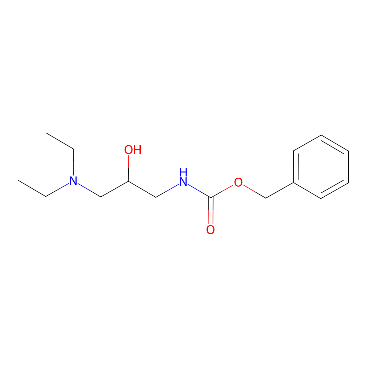 benzyl N-[3-(diethylamino)-2-hydroxypropyl]carbamate molecular structure, CAS 2680902-99-0