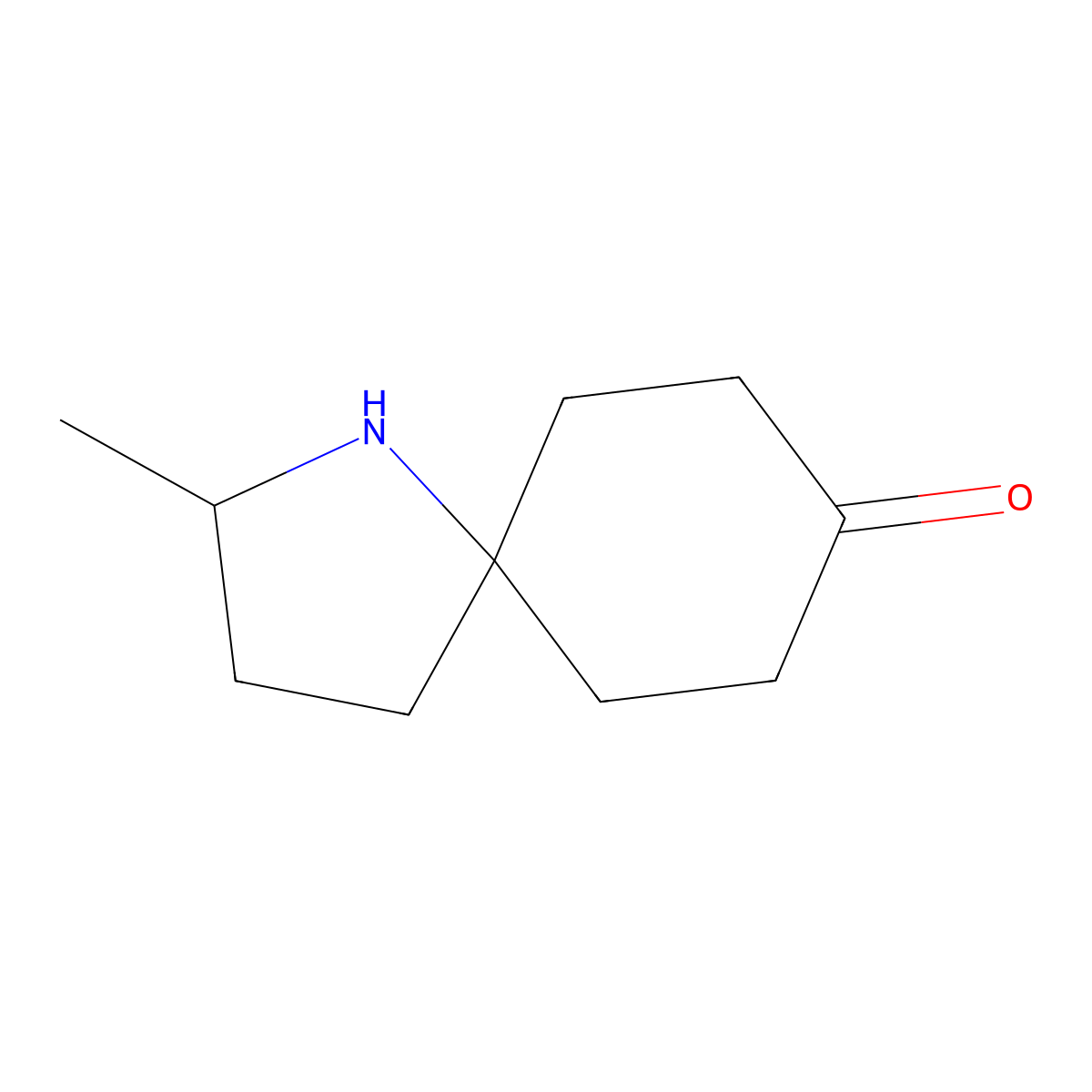 2-Methyl-1-azaspiro[4.5]decan-8-one molecular structure, CAS 2680903-43-7