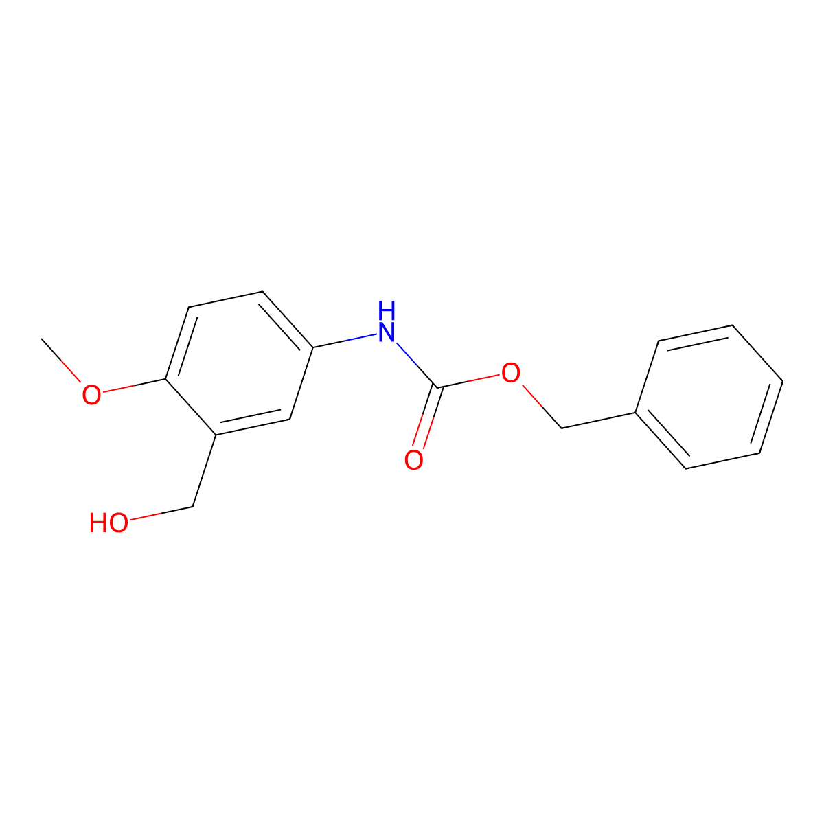 benzyl N-[3-(hydroxymethyl)-4-methoxyphenyl]carbamate molecular structure, CAS 2680903-71-1