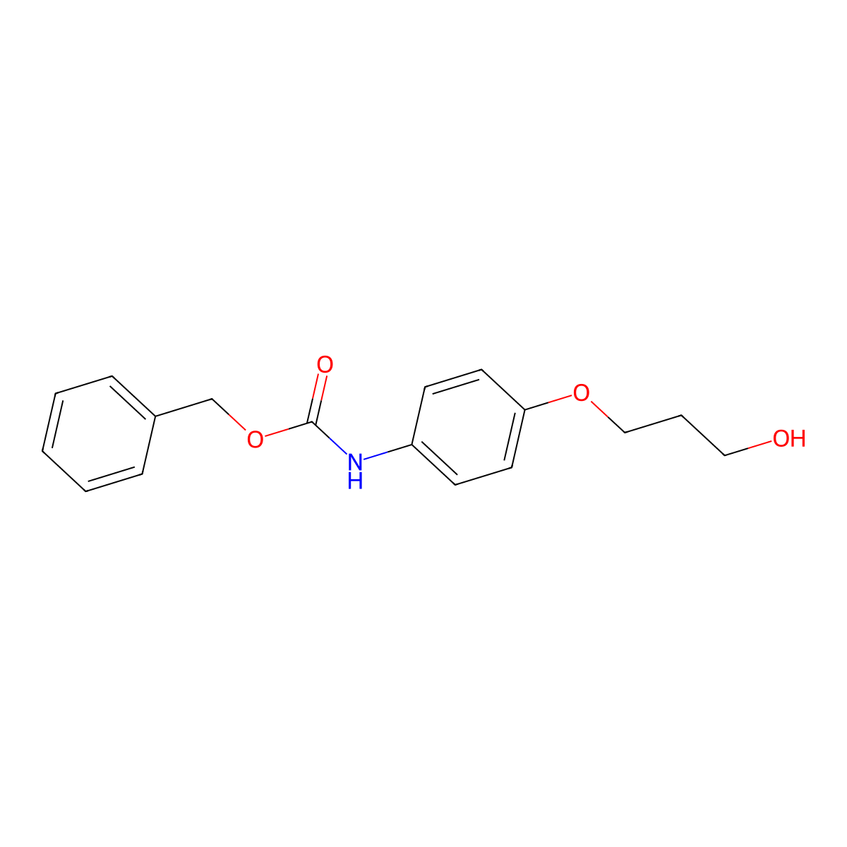 benzyl N-[4-(3-hydroxypropoxy)phenyl]carbamate molecular structure, CAS 2680903-89-1