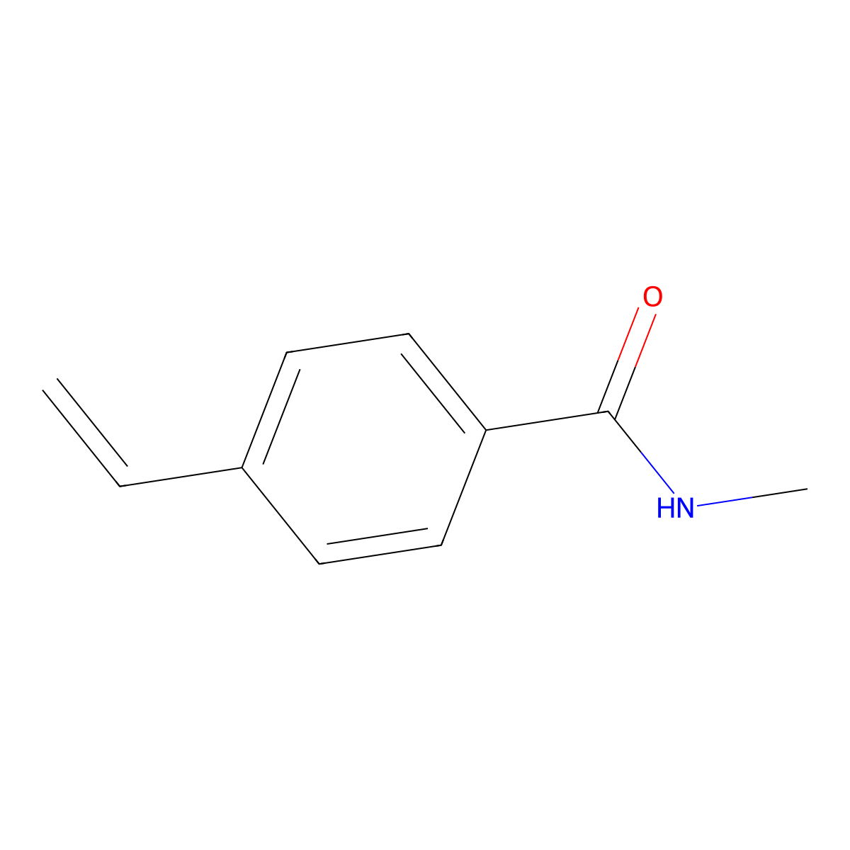 N-methyl-4-vinylbenzamide molecular structure, CAS 2681-31-4