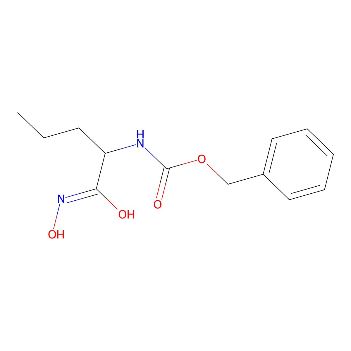 N-hydroxy2-{[(benzyloxy)carbonyl]amino}pentanimidic acid molecular structure, CAS 2681255-19-4