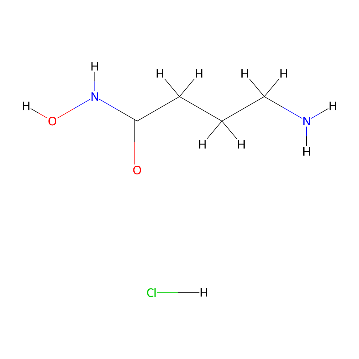4-amino-N-hydroxybutanamide hydrochloride molecular structure, CAS 26815-97-4