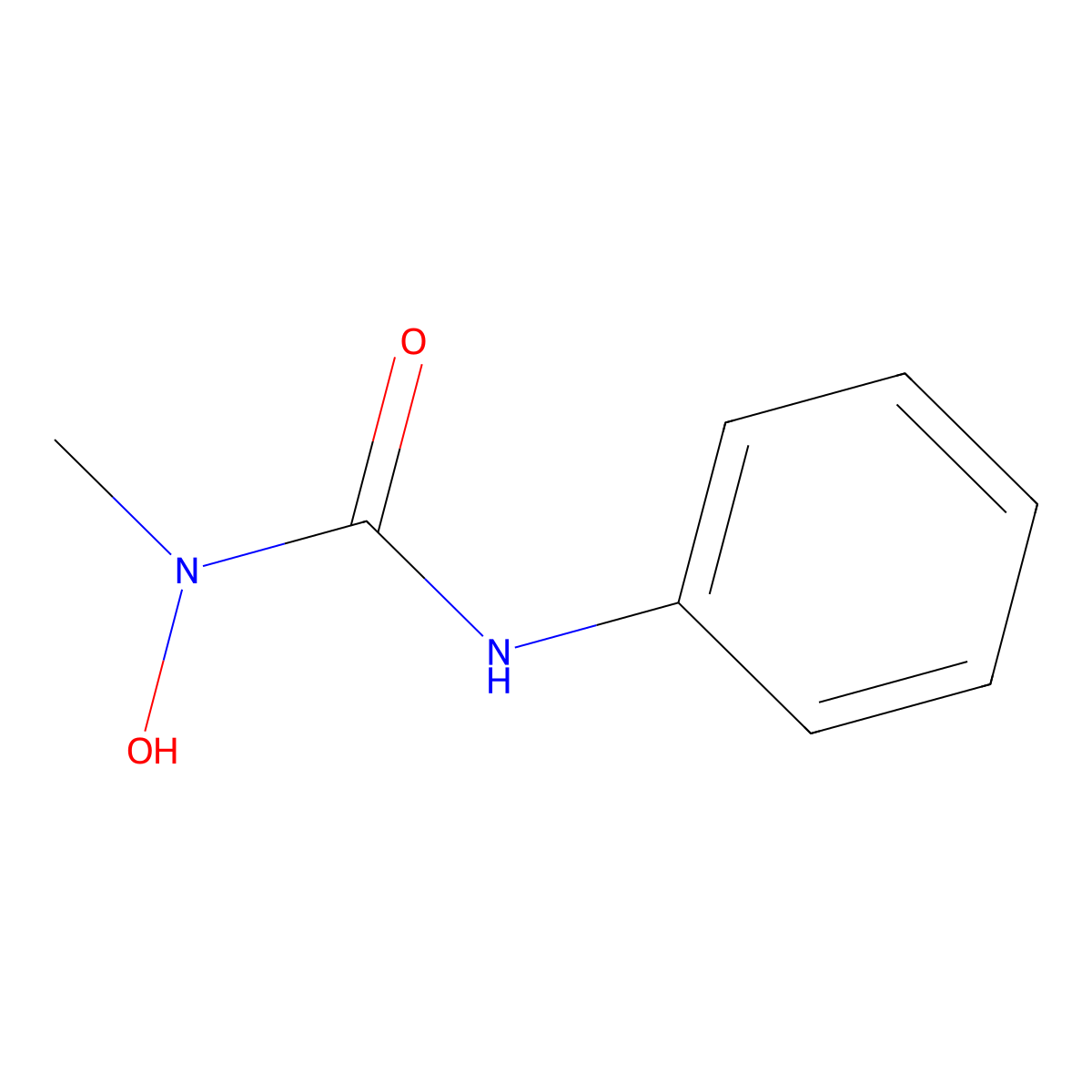 Urea, N-hydroxy-N-methyl-N'-phenyl- molecular structure, CAS 26817-00-5