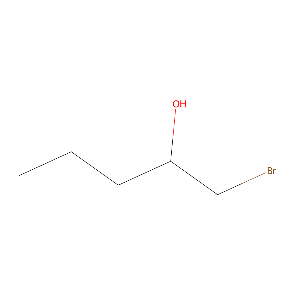 1-Bromopentan-2-ol molecular structure, CAS 26818-03-1