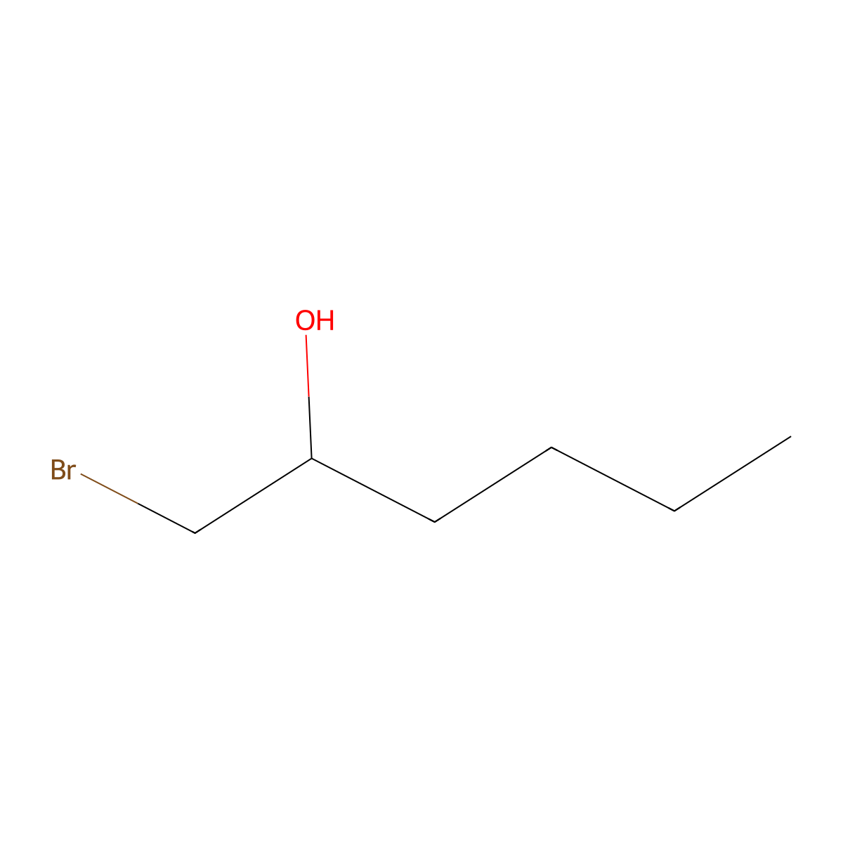 1-Bromohexan-2-ol molecular structure, CAS 26818-04-2