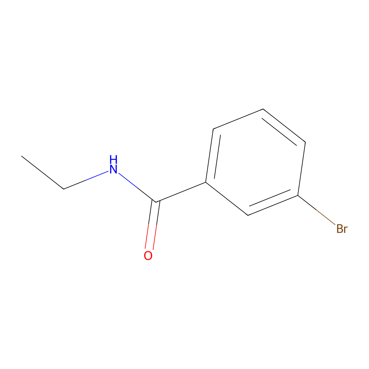 3-bromo-N-ethylbenzamide molecular structure, CAS 26819-10-3