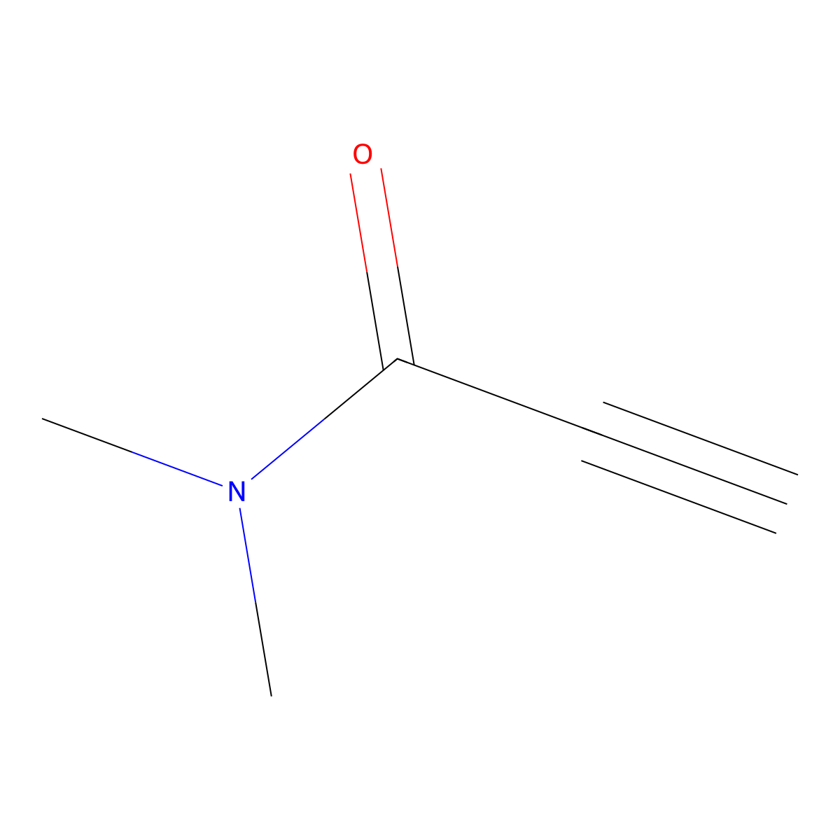 N,N-dimethylprop-2-ynamide molecular structure, CAS 2682-34-0