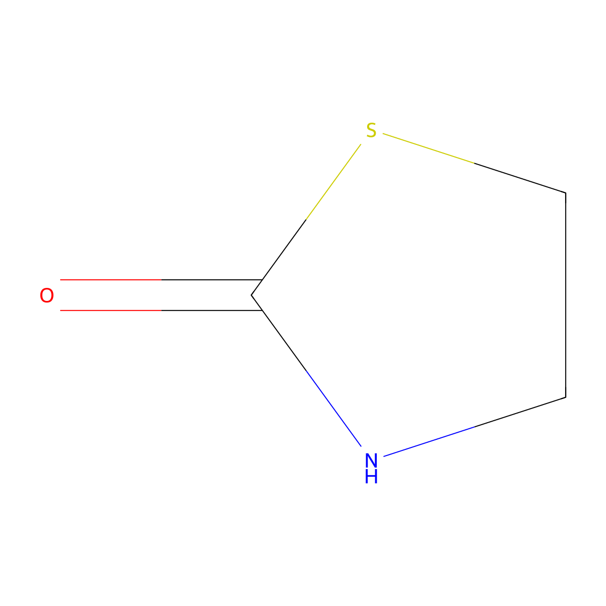 2-Thiazolidinone molecular structure, CAS 2682-49-7
