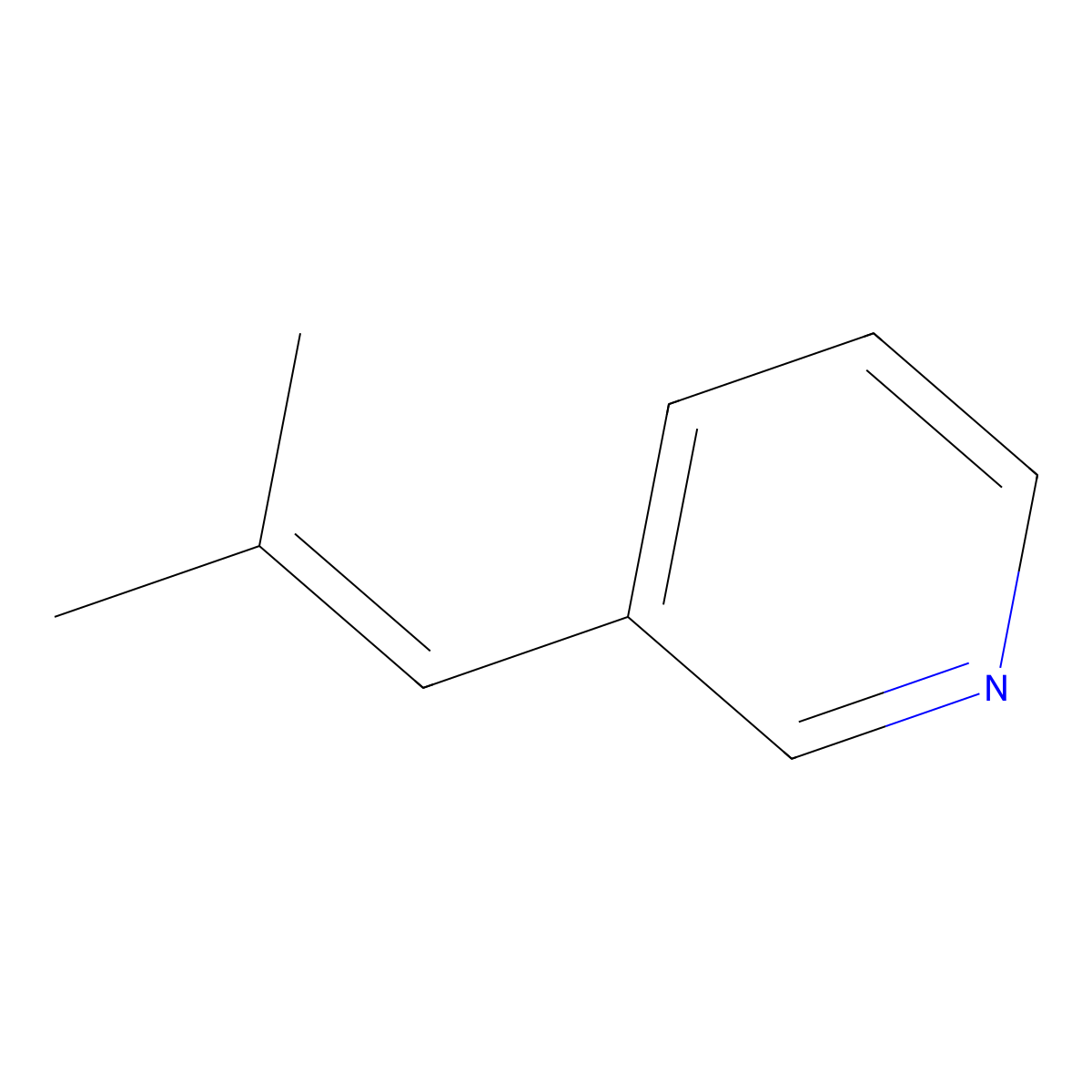 3-(2-Methylprop-1-en-1-yl)pyridine molecular structure, CAS 2682-90-8