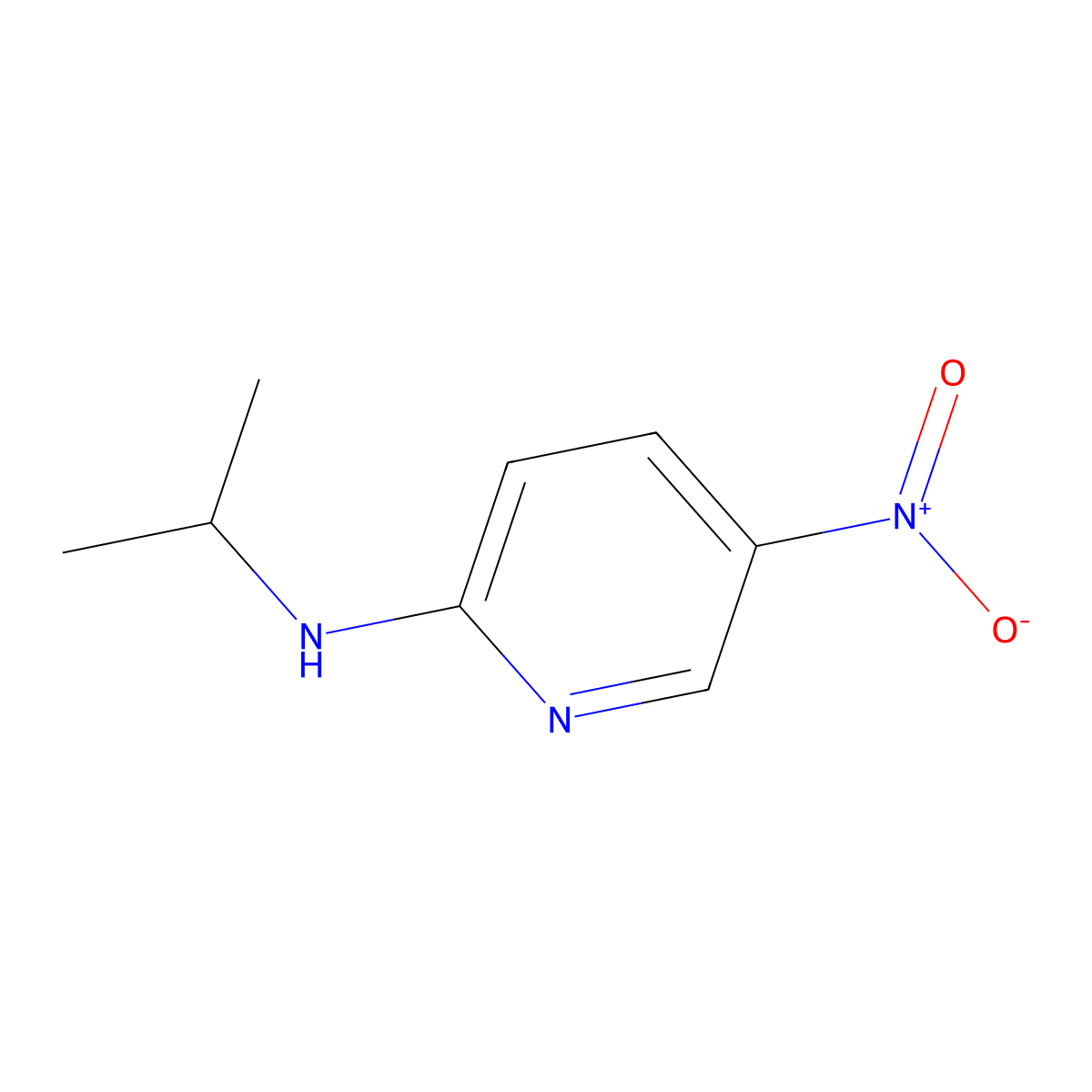 Isopropyl-(5-nitro-pyridin-2-yl)-amine molecular structure, CAS 26820-53-1