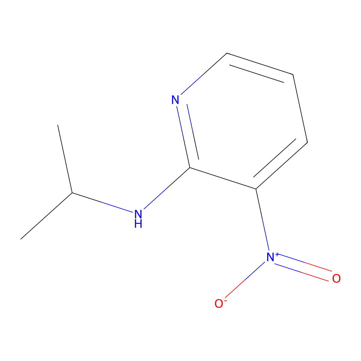 N-isopropyl-3-nitropyridin-2-amine molecular structure, CAS 26820-67-7
