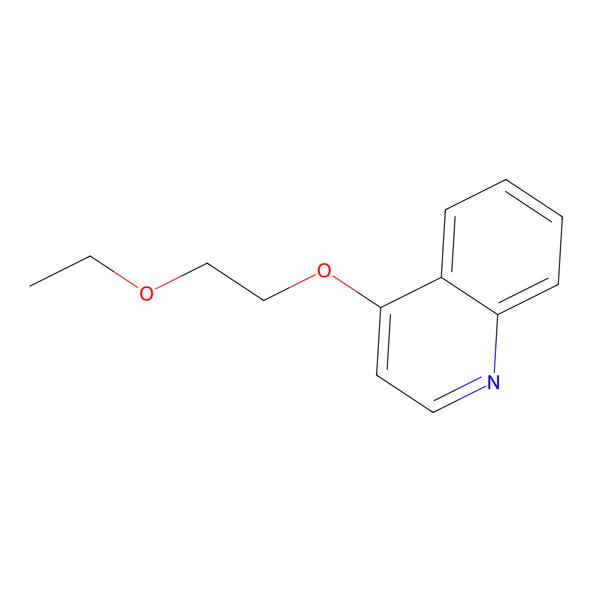 4-(2-Ethoxyethoxy)quinoline molecular structure, CAS 2682030-56-2
