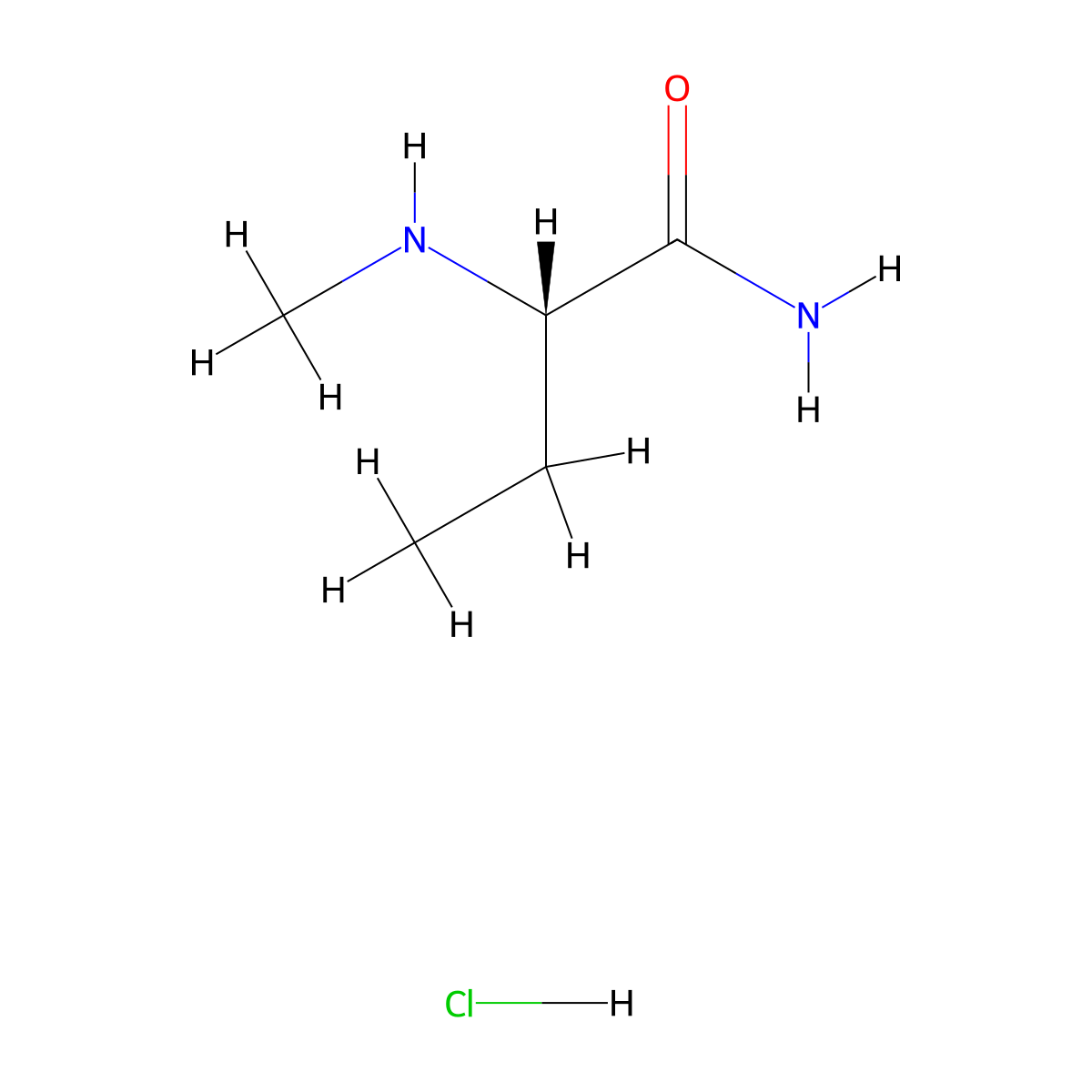 (S)-2-(Methylamino)butanamide hydrochloride molecular structure, CAS 2682097-15-8