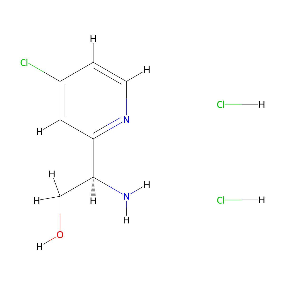 (R)-2-Amino-2-(4-chloropyridin-2-yl)ethanol dihydrochloride molecular structure, CAS 2682097-44-3