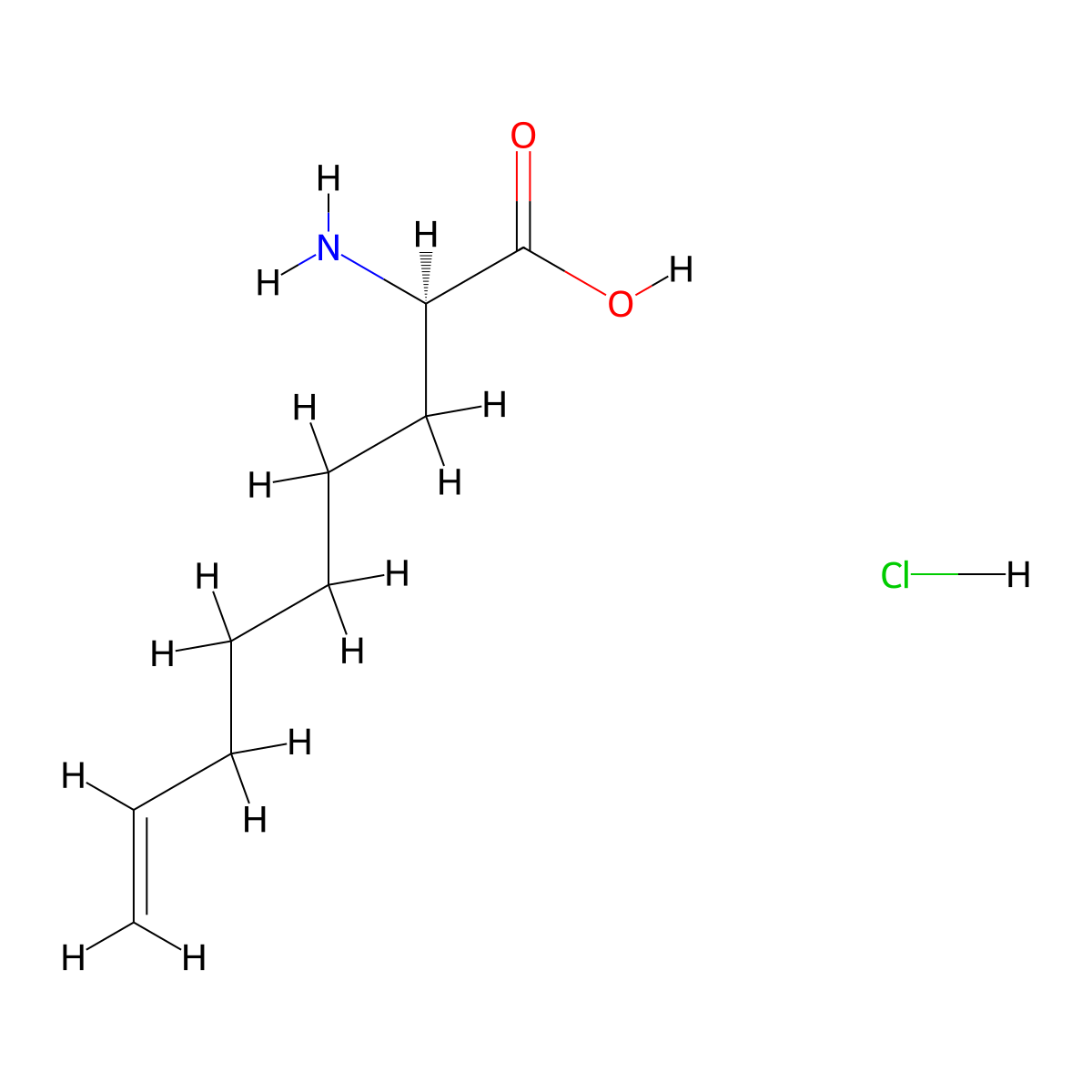 (R)-2-Aminonon-8-enoic acid hydrochloride molecular structure, CAS 2682097-51-2