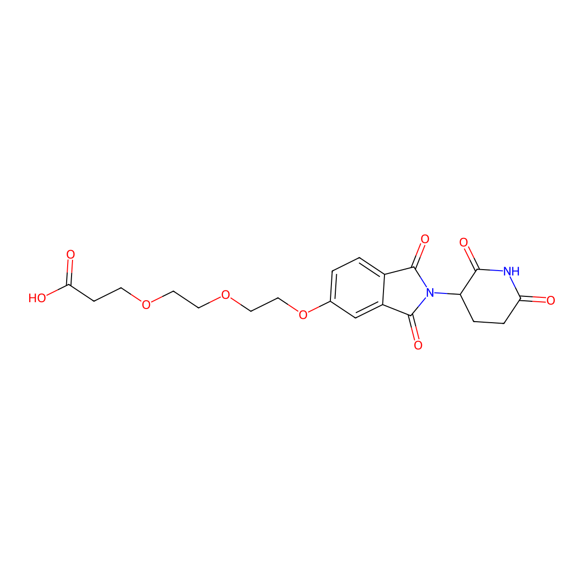 Thalidomide-PEG3-COOH molecular structure, CAS 2682112-08-7
