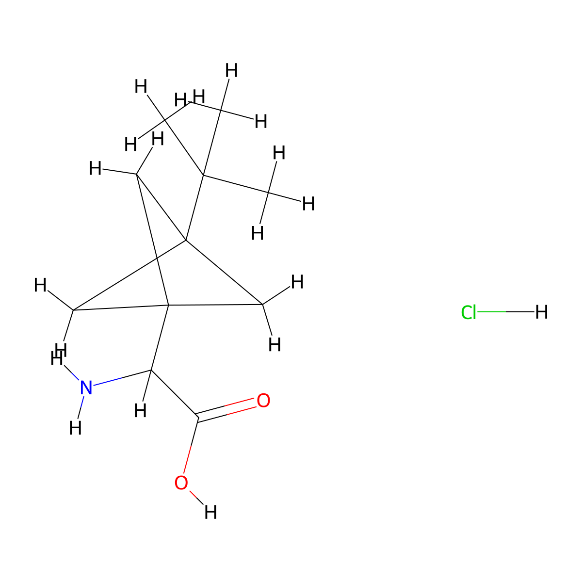 2-Amino-2-(3-(tert-butyl)bicyclo[1.1.1]pentan-1-yl)acetic acid hydrochloride molecular structure, CAS 2682112-40-7
