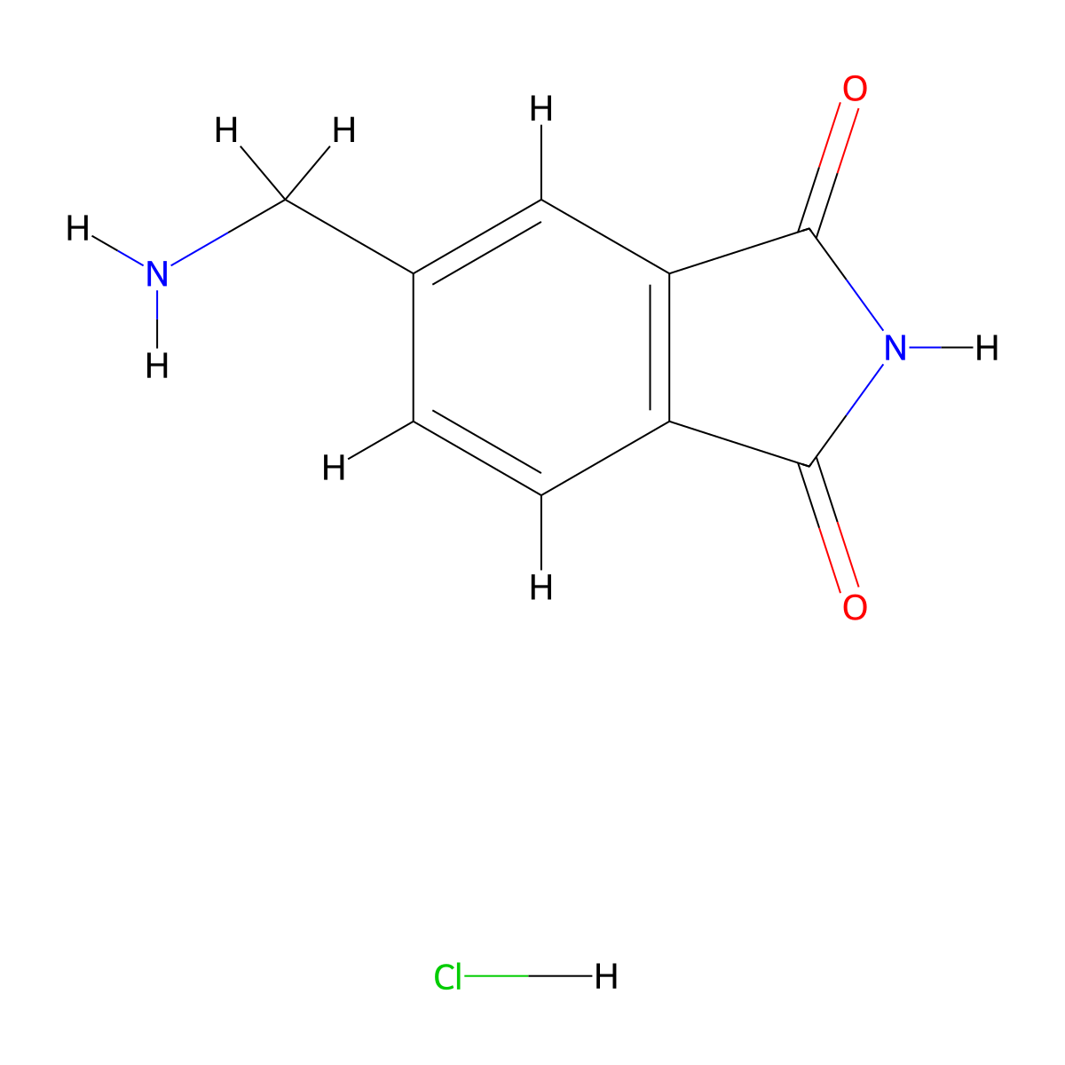 5-(Aminomethyl)isoindoline-1,3-dione hydrochloride molecular structure, CAS 2682112-48-5