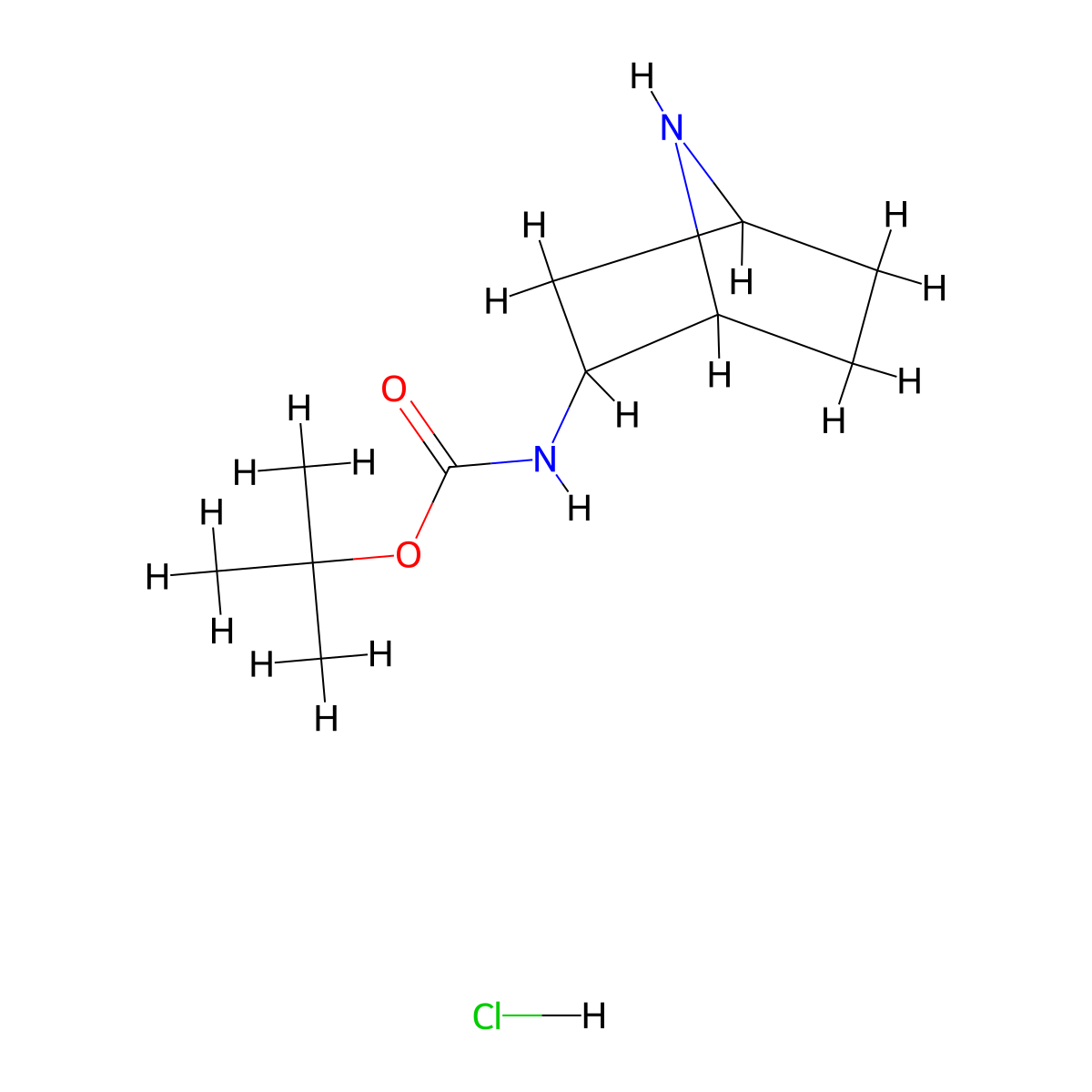 tert-Butyl 7-azabicyclo[2.2.1]heptan-2-ylcarbamate hydrochloride molecular structure, CAS 2682112-63-4