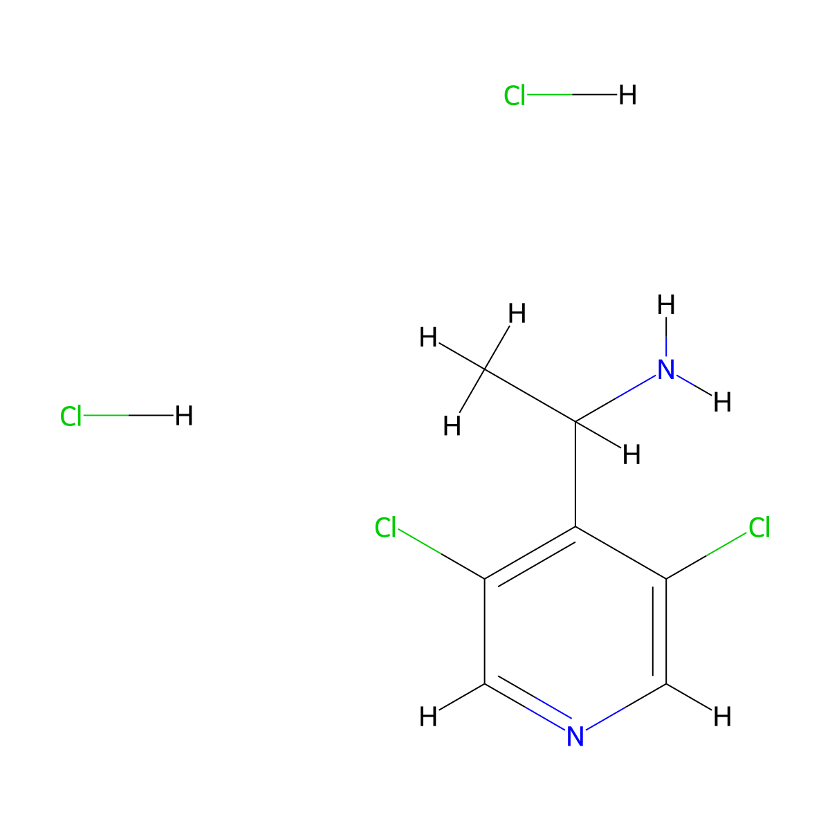 1-(3,5-Dichloropyridin-4-yl)ethan-1-amine dihydrochloride molecular structure, CAS 2682112-82-7
