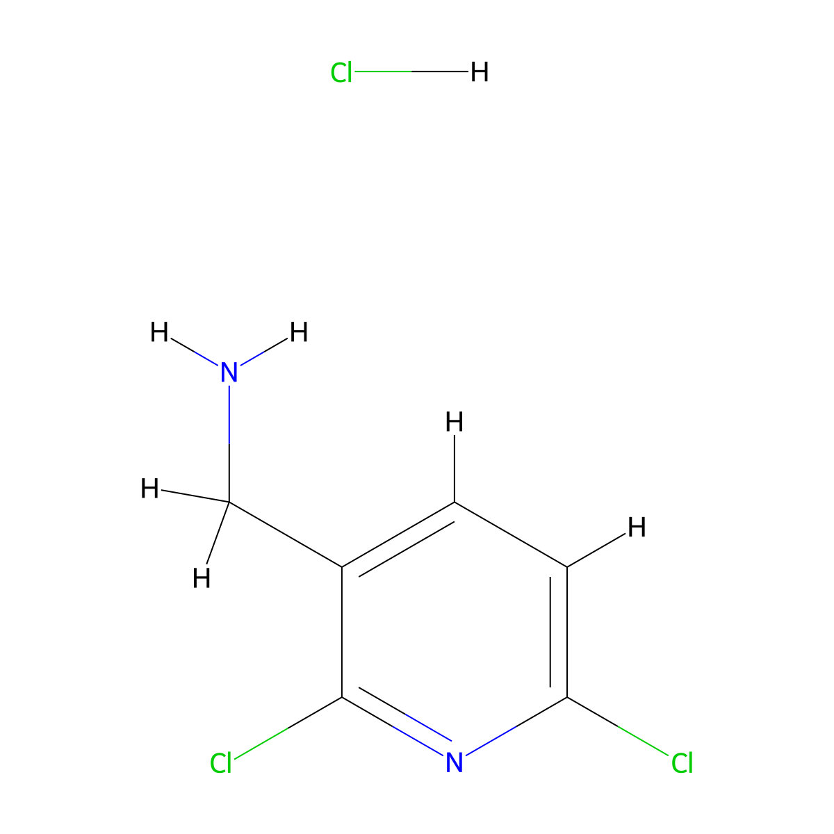 (2,6-Dichloropyridin-3-yl)methanamine hydrochloride molecular structure, CAS 2682112-85-0