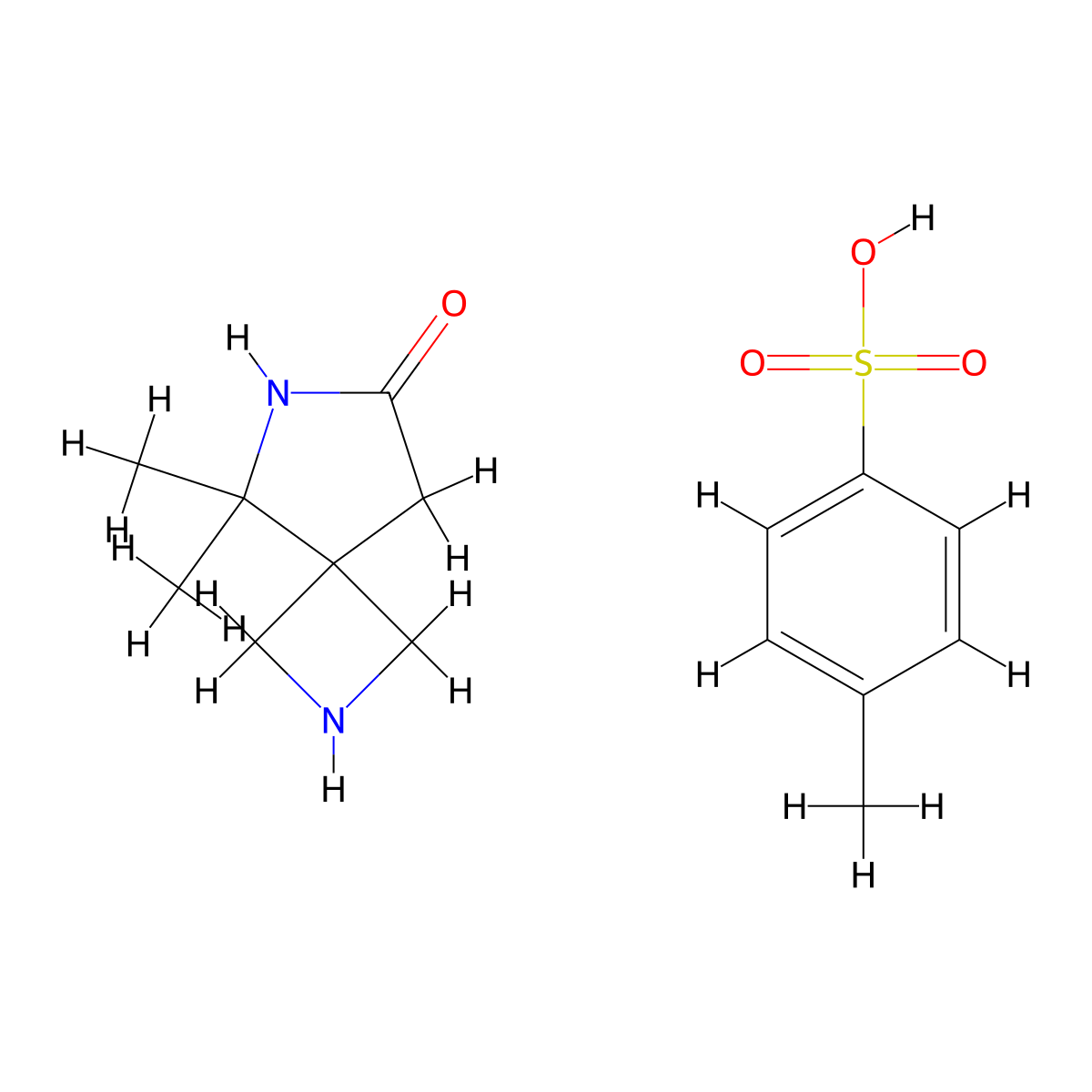 5,5-Dimethyl-2,6-diazaspiro[3.4]octan-7-one 4-methylbenzenesulfonate molecular structure, CAS 2682112-95-2