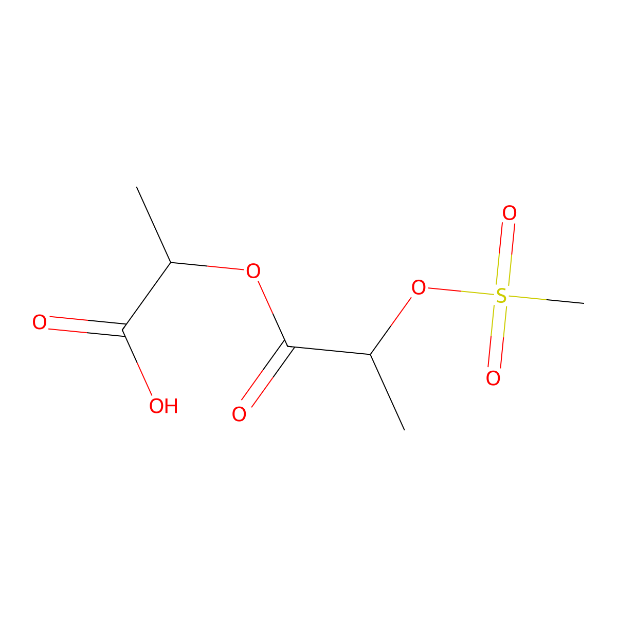 2-((2-((Methylsulfonyl)oxy)propanoyl)oxy)propanoic acid molecular structure, CAS 2682114-32-3
