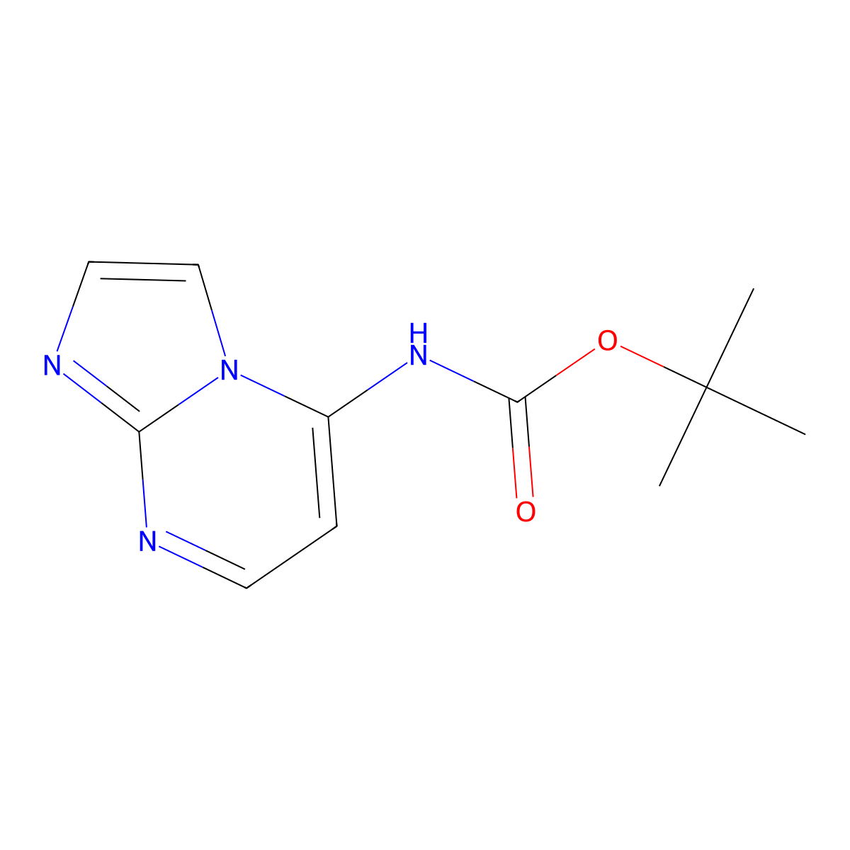 tert-Butyl imidazo[1,2-a]pyrimidin-5-ylcarbamate molecular structure, CAS 2682114-45-8