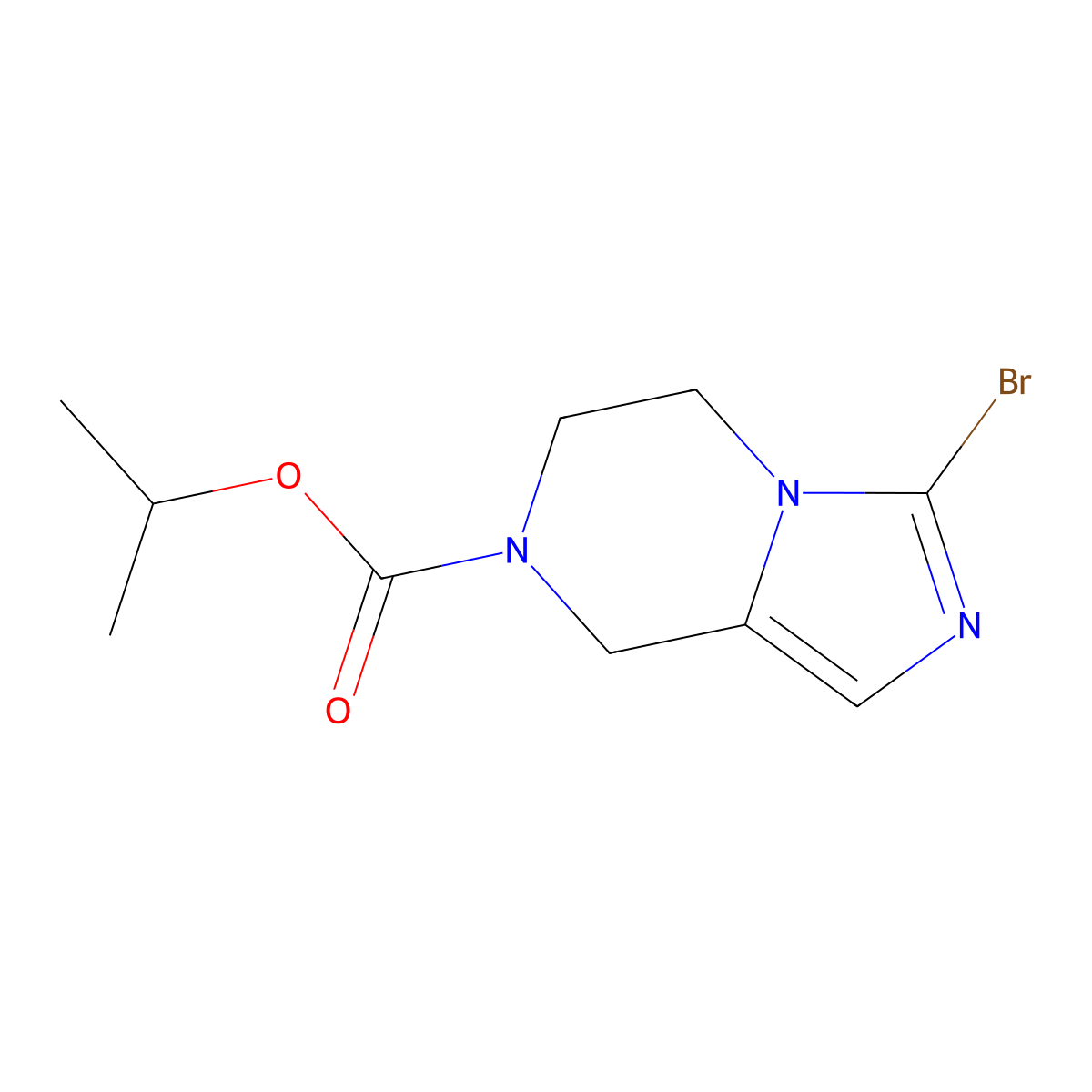Isopropyl 3-bromo-5,6-dihydroimidazo[1,5-a]pyrazine-7(8H)-carboxylate molecular structure, CAS 2682114-53-8