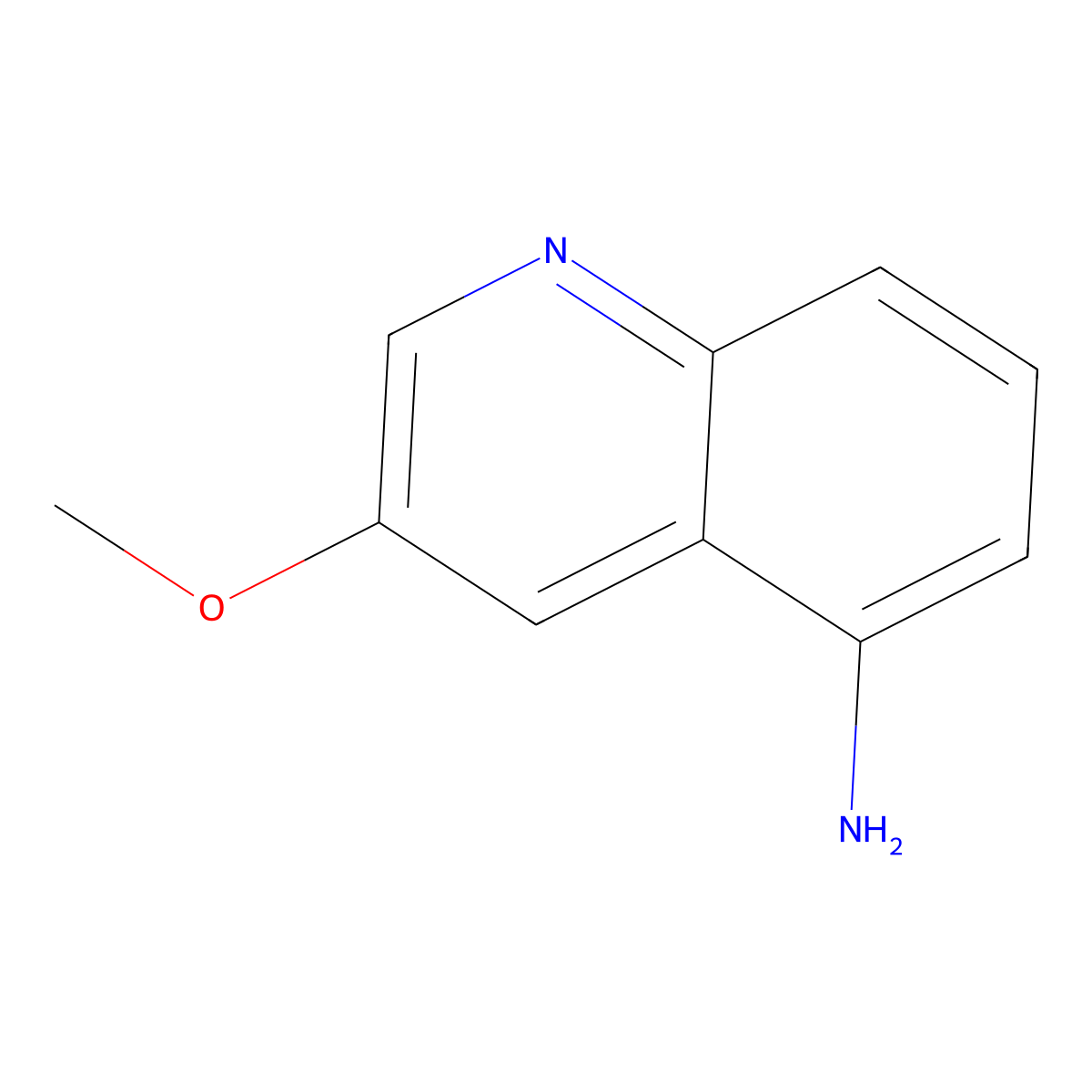 3-Methoxyquinolin-5-amine molecular structure, CAS 2682115-57-5