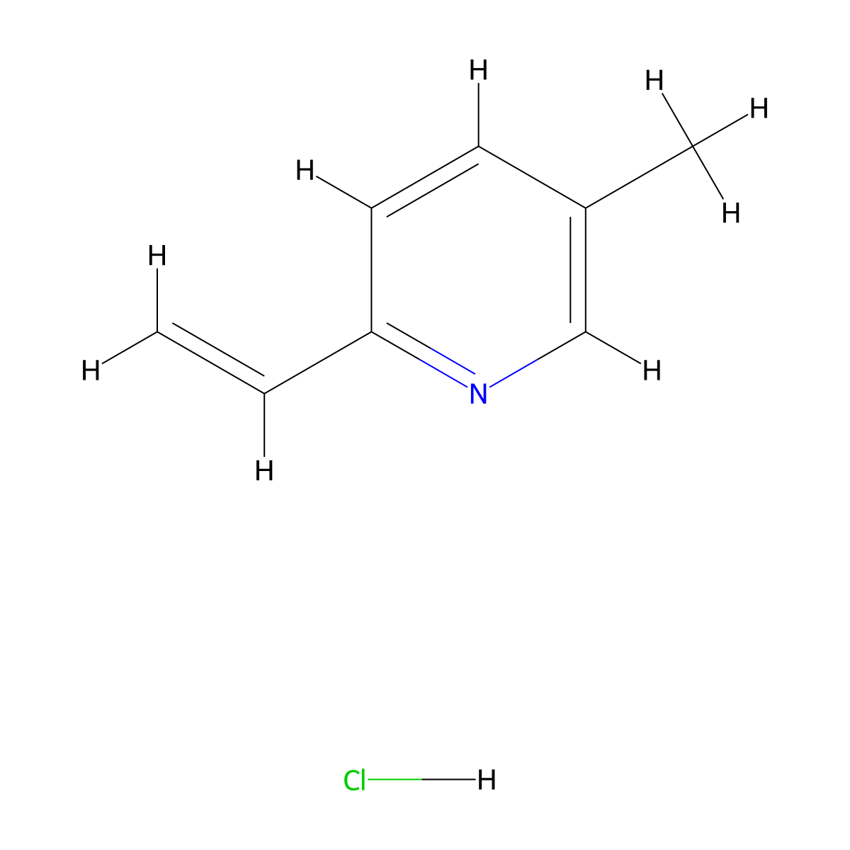 5-Methyl-2-vinylpyridine hydrochloride molecular structure, CAS 2682115-63-3
