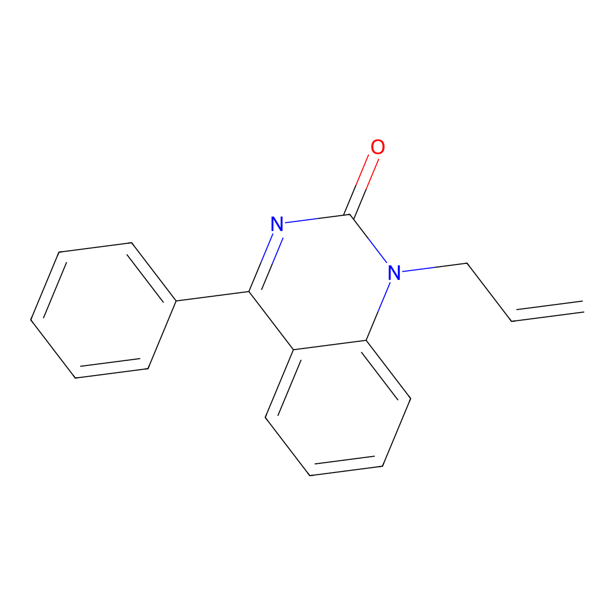 1-Allyl-4-phenylquinazolin-2(1H)-one molecular structure, CAS 26824-71-5