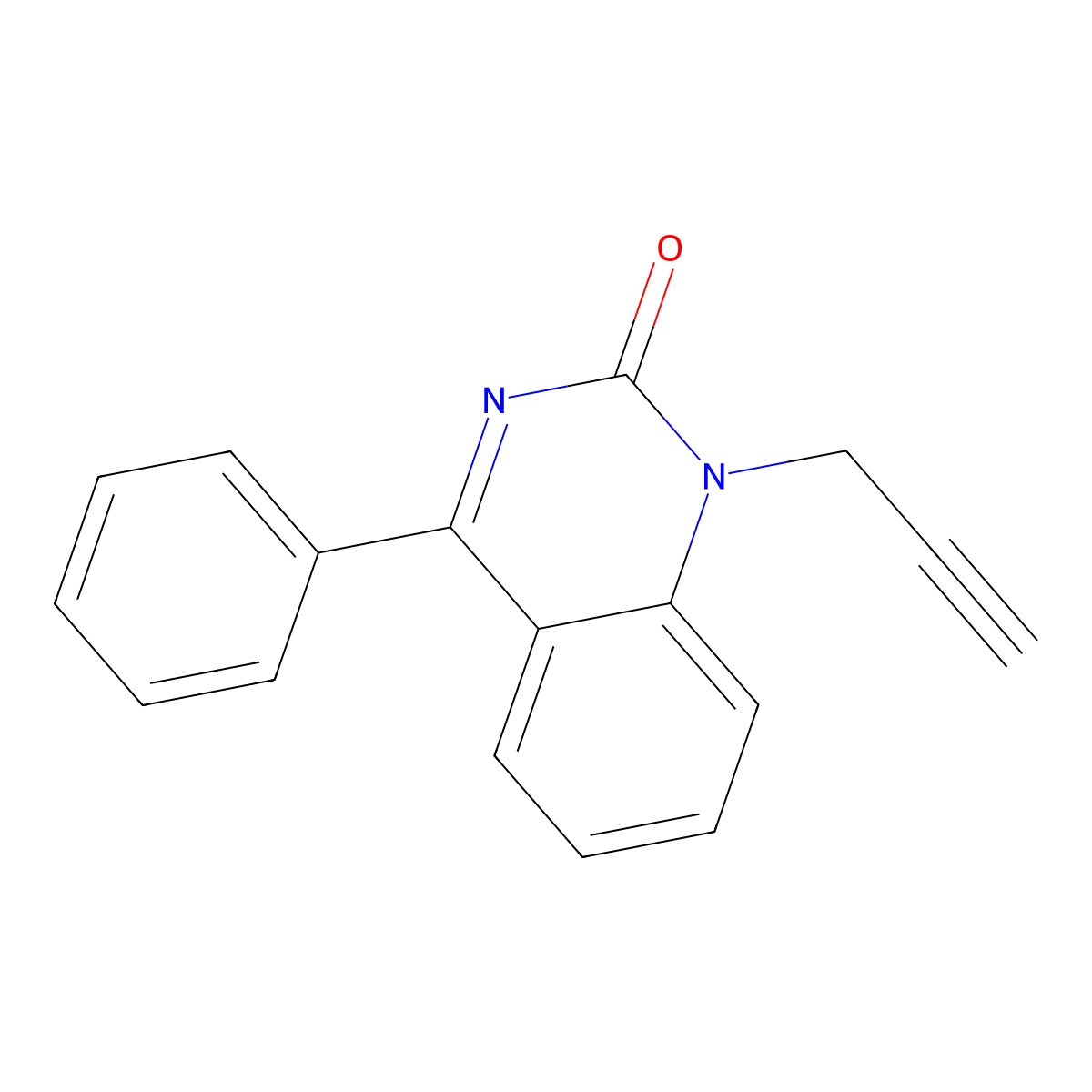 4-Phenyl-1-(prop-2-yn-1-yl)quinazolin-2(1H)-one molecular structure, CAS 26824-84-0