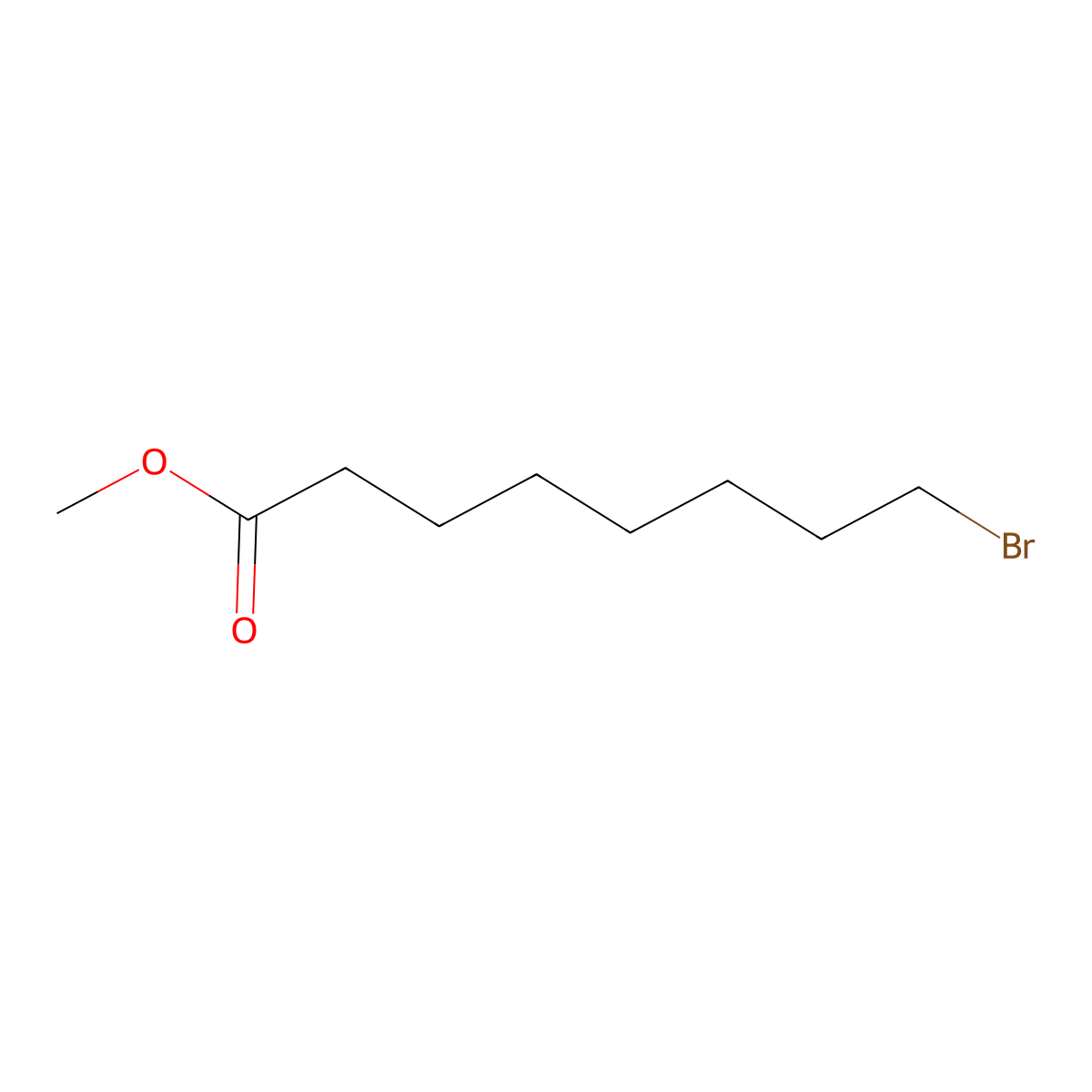 Methyl 8-bromooctanoate molecular structure, CAS 26825-92-3