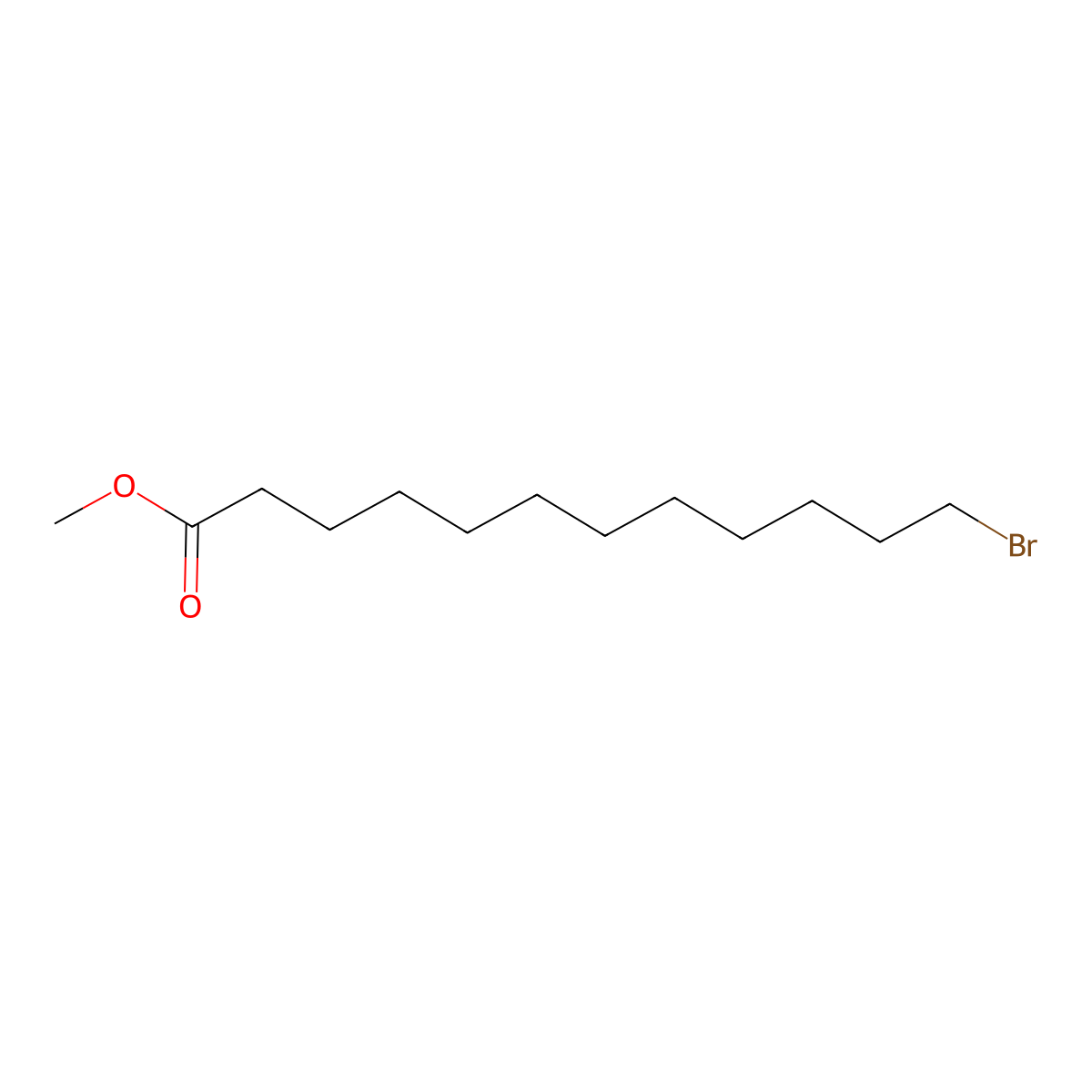 Dodecanoic acid, 12-bromo-, methyl ester molecular structure, CAS 26825-95-6
