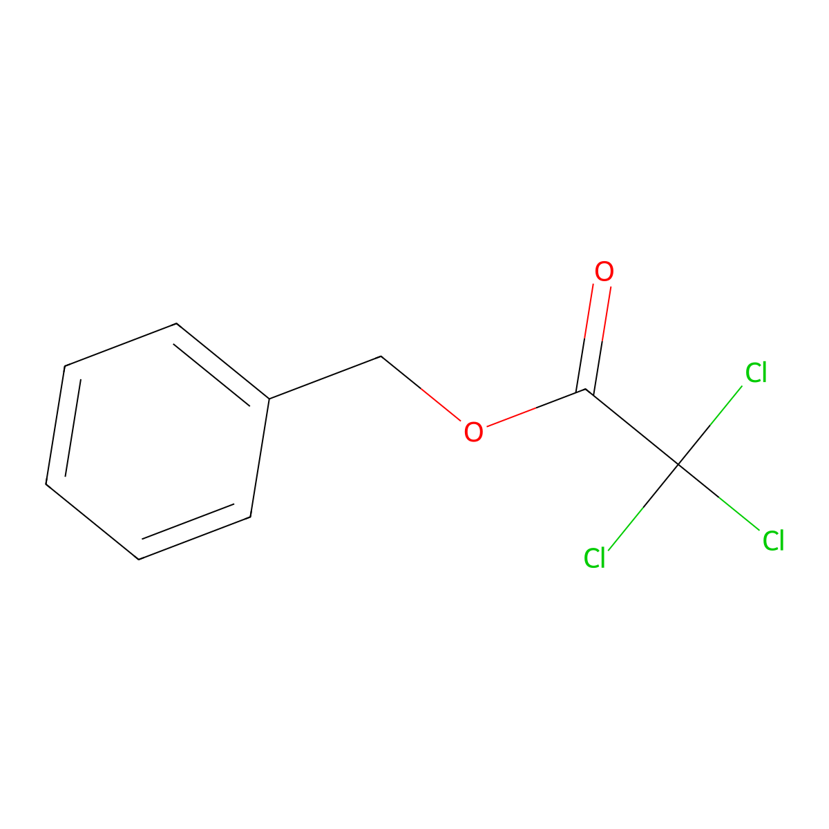 Benzyl trichloroacetate molecular structure, CAS 26827-38-3