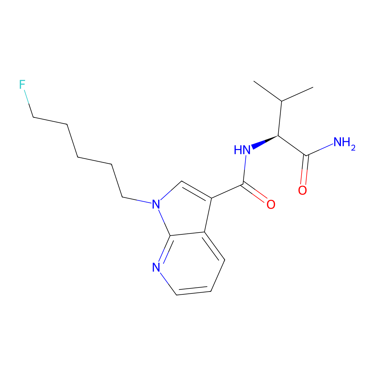 5-fluoro AB-7-PAICA molecular structure, CAS 2682867-57-6