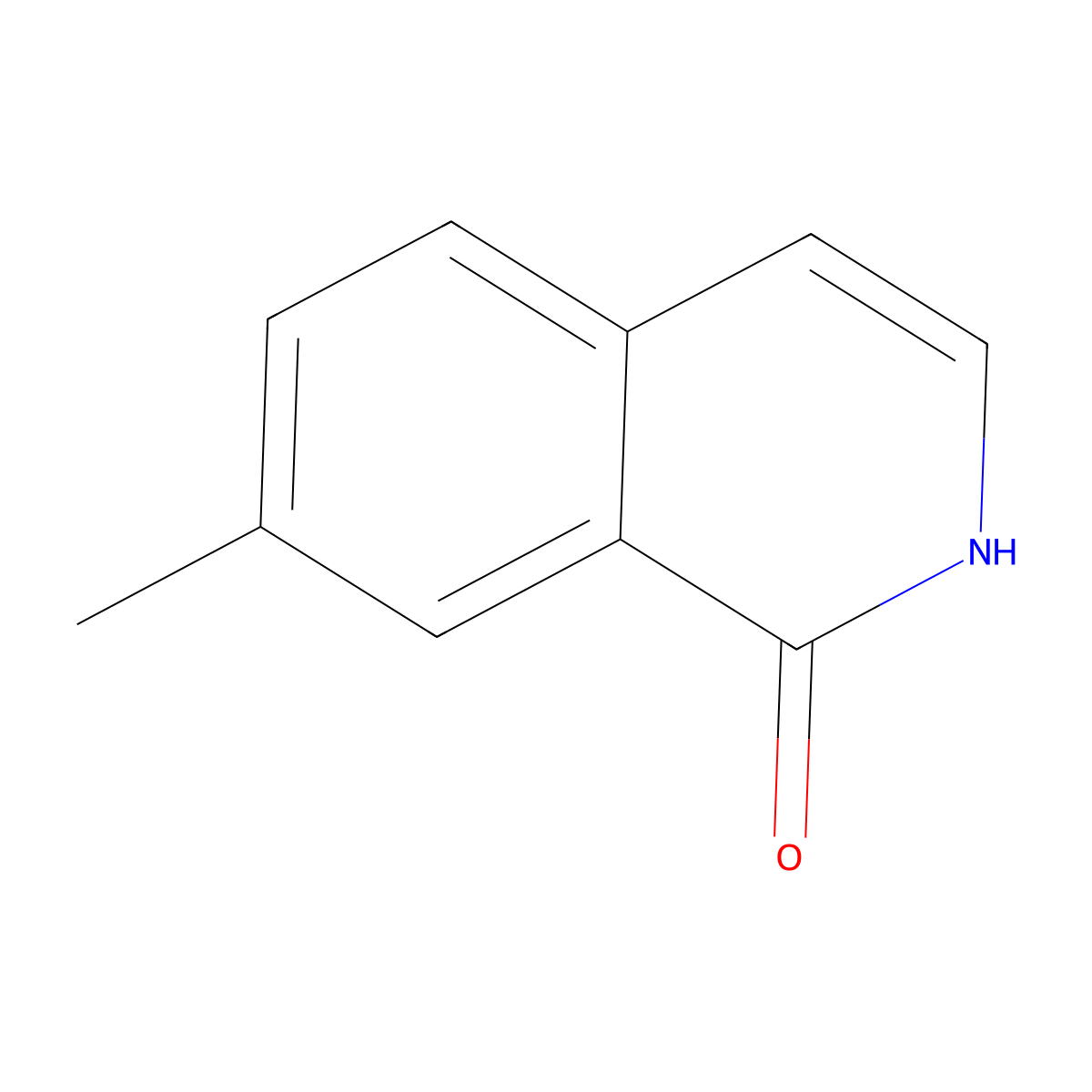 7-Methylisoquinolin-1(2H)-one molecular structure, CAS 26829-47-0