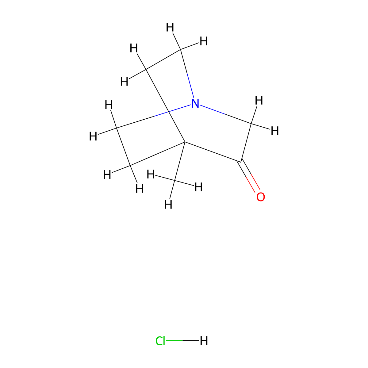 4-Methyl-1-azabicyclo[2.2.2]octan-3-one hydrochloride molecular structure, CAS 2682935-69-7