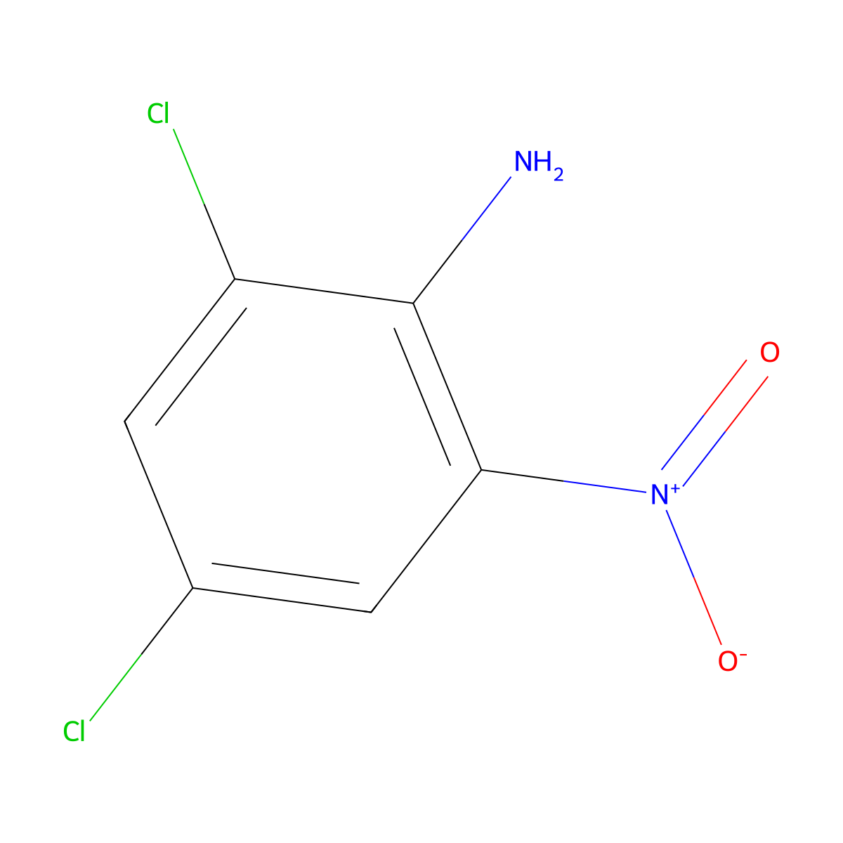 2,4-Dichloro-6-nitroaniline molecular structure, CAS 2683-43-4