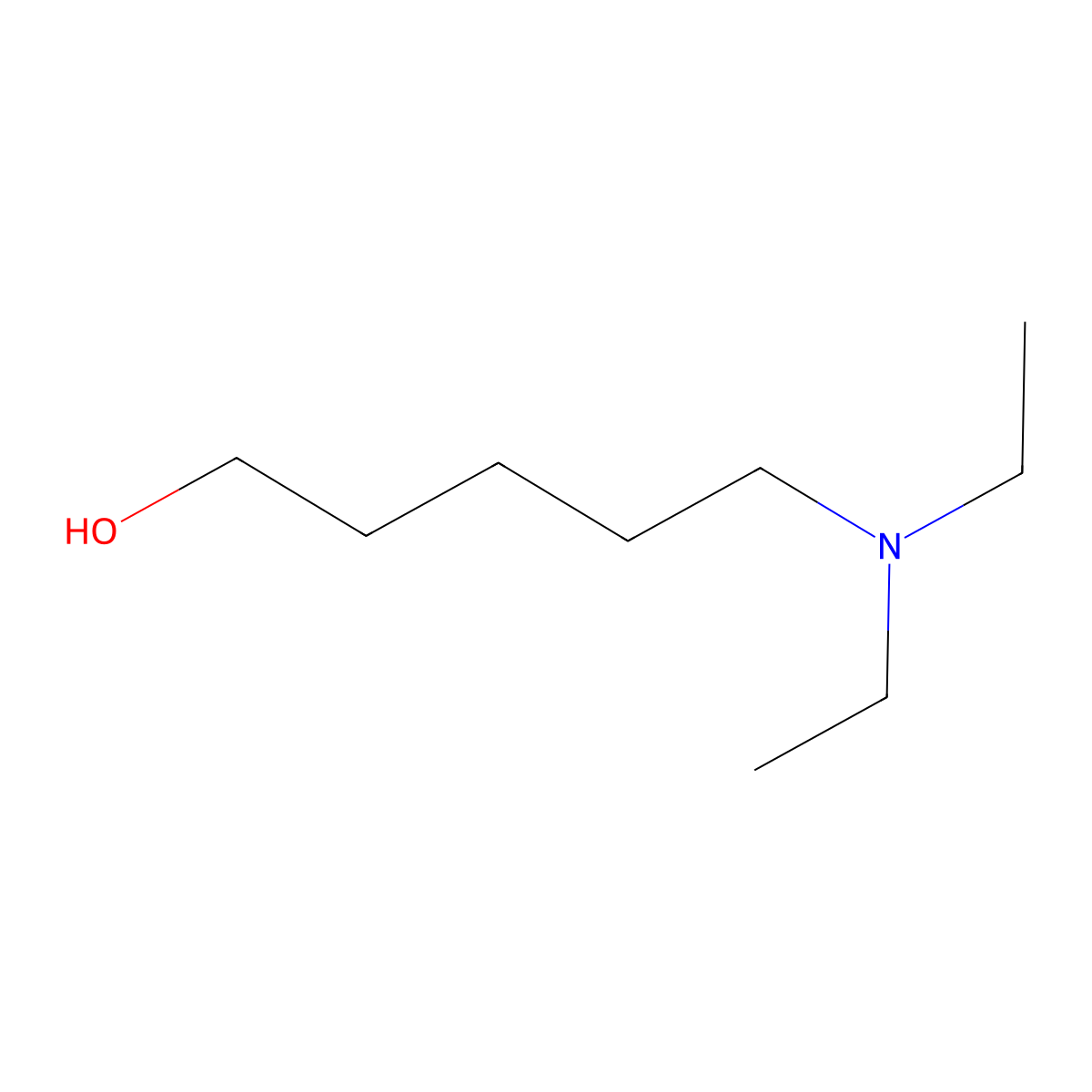 5-Diethylamino-1-pentanol molecular structure, CAS 2683-57-0