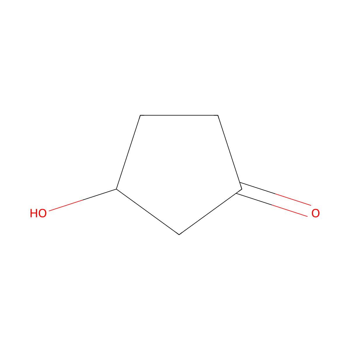 3-Hydroxycyclopentanone molecular structure, CAS 26831-63-0