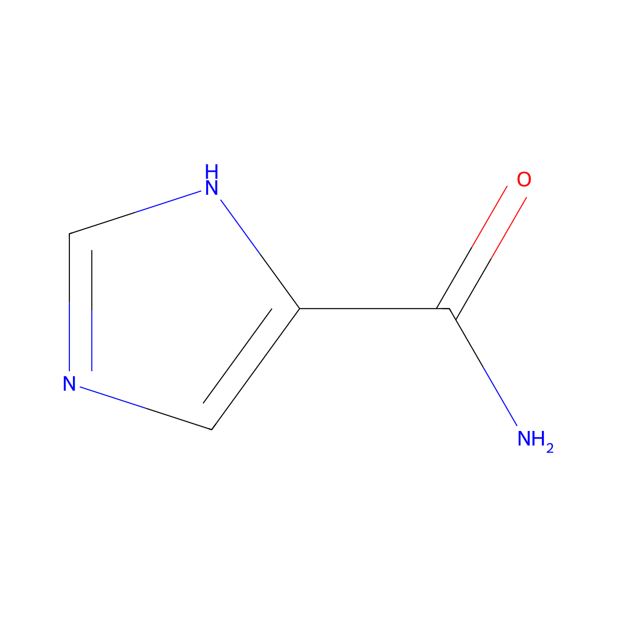 1H-imidazole-5-carboxamide molecular structure, CAS 26832-08-6