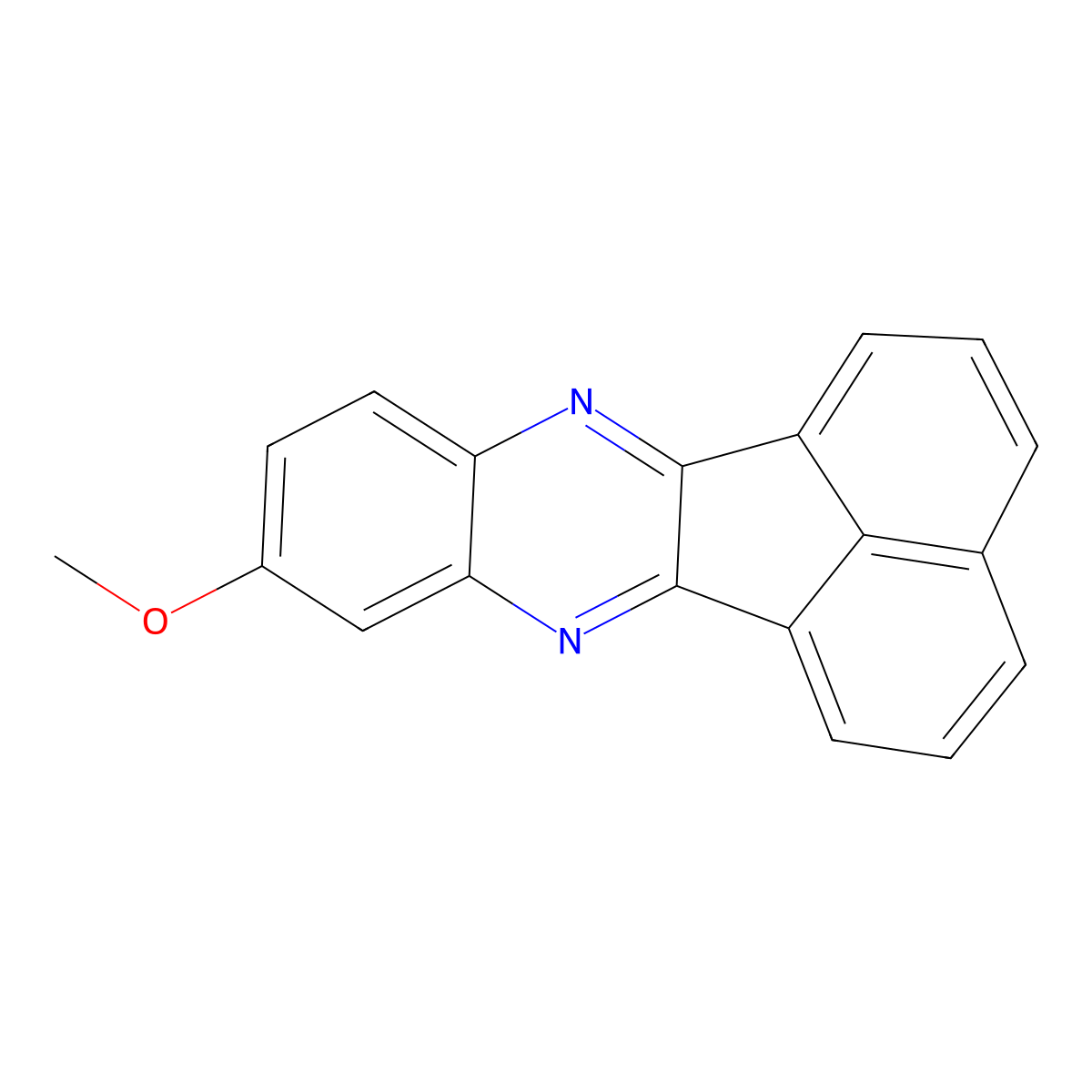 9-Methoxyacenaphtho[1,2-b]quinoxaline molecular structure, CAS 26832-43-9