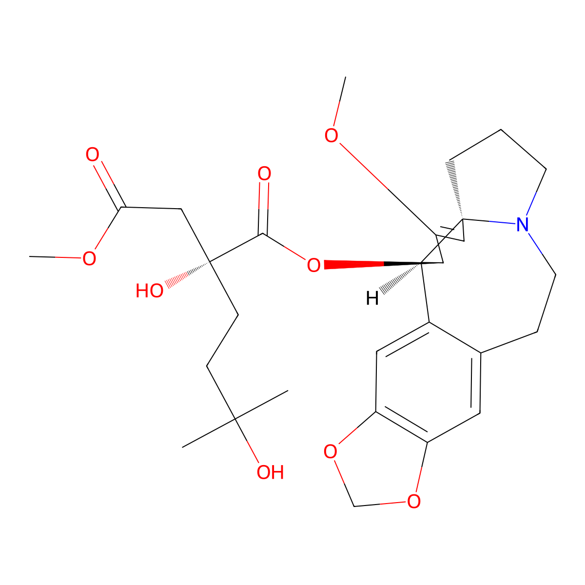 Harringtonine molecular structure, CAS 26833-85-2