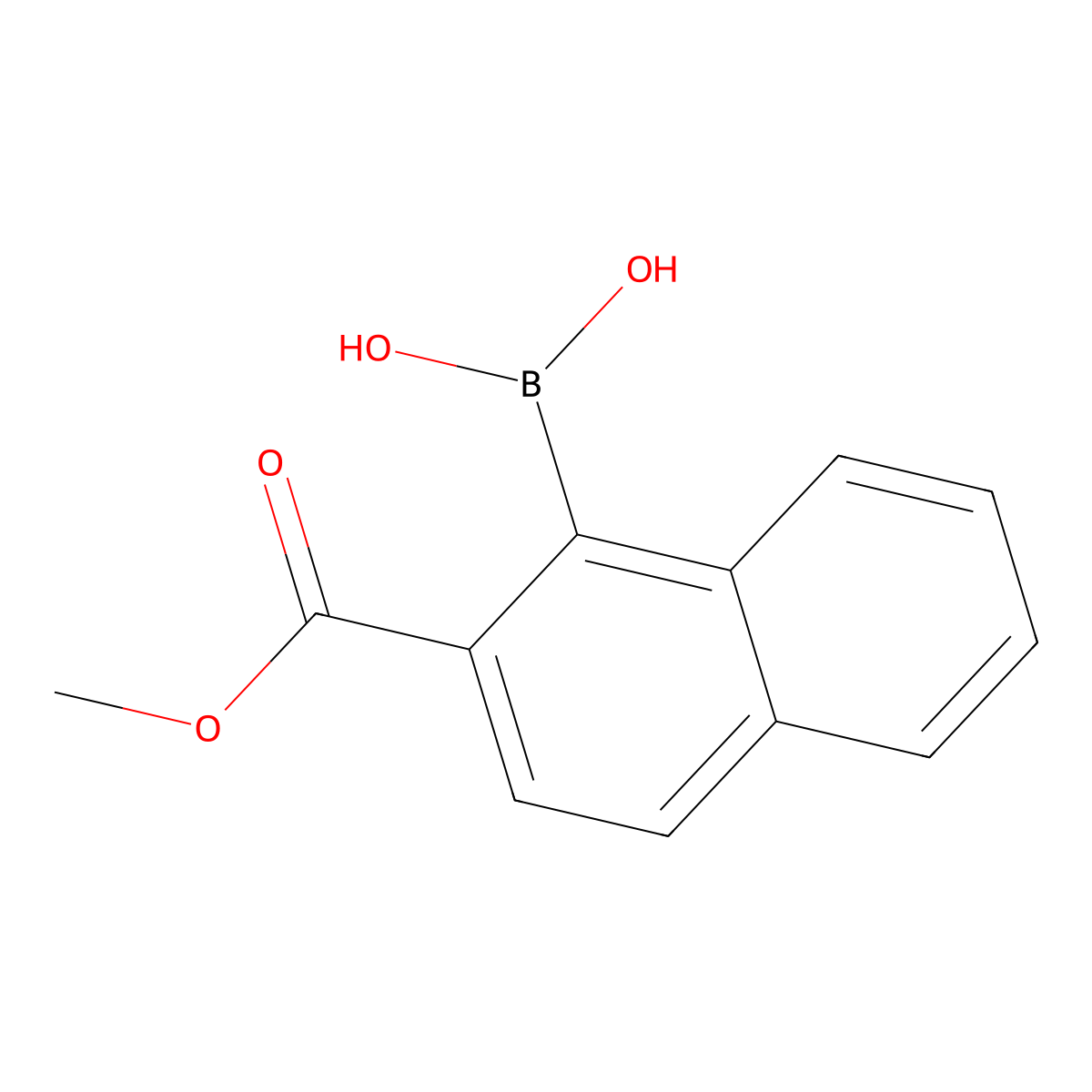 [2-(Methoxycarbonyl)naphthalen-1-yl]boronic acid molecular structure, CAS 2683579-11-3
